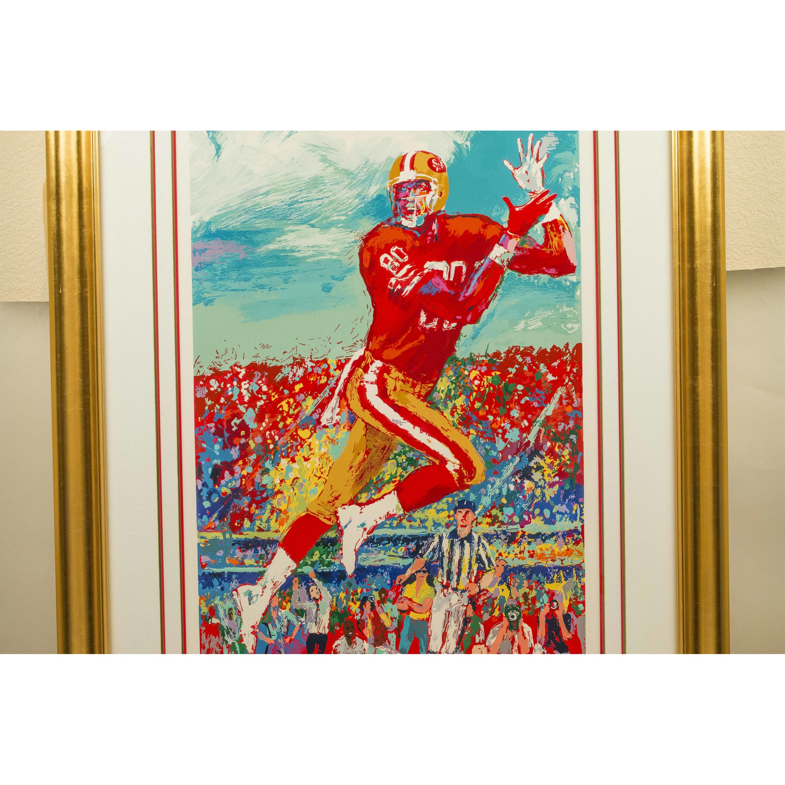 Leroy Neiman Serigraph, "127 & Counting Jerry Rice