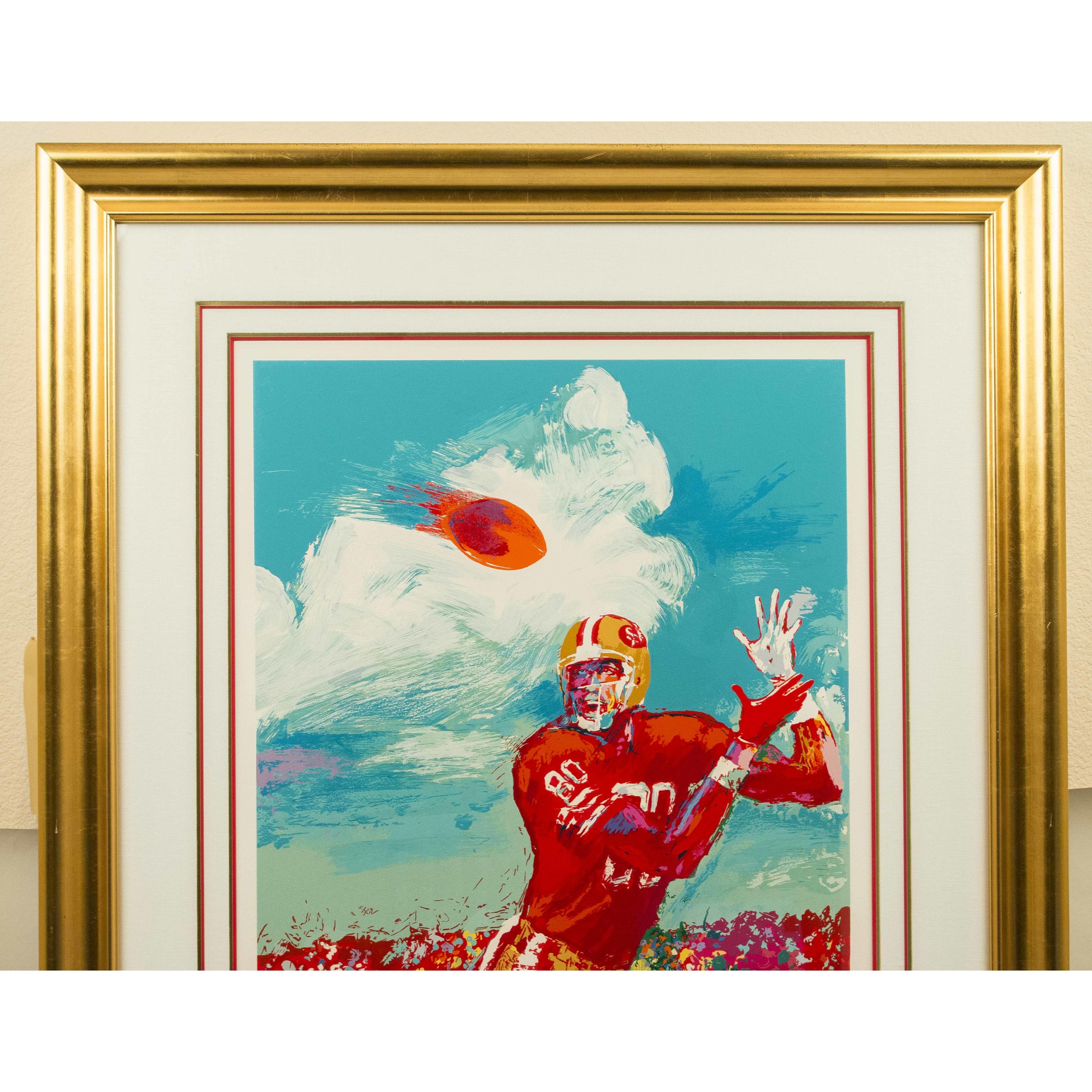 Leroy Neiman Serigraph, "127 & Counting Jerry Rice