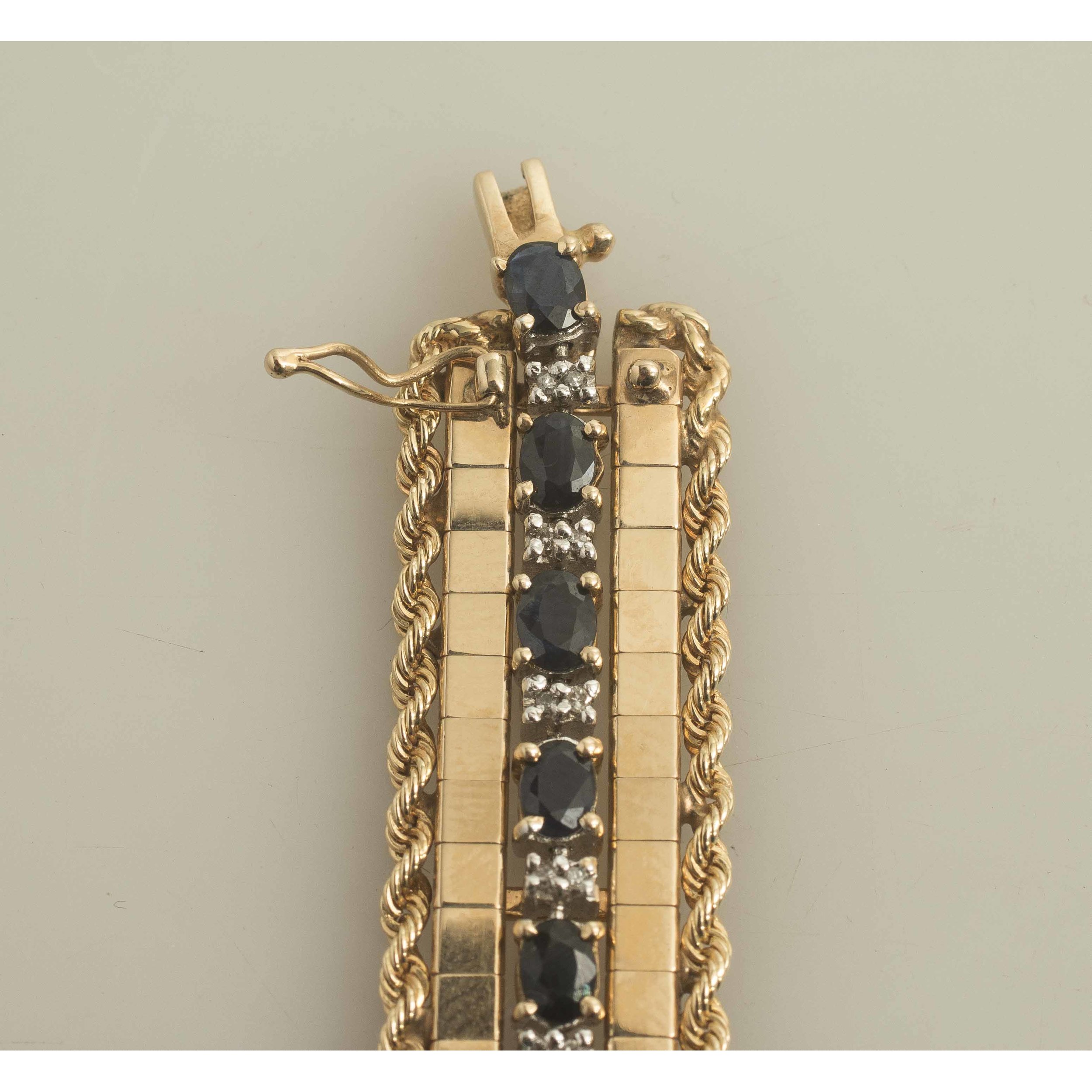 Sapphire Diamond Bracelet & 14k Gold Jacket Witherell's Auction House