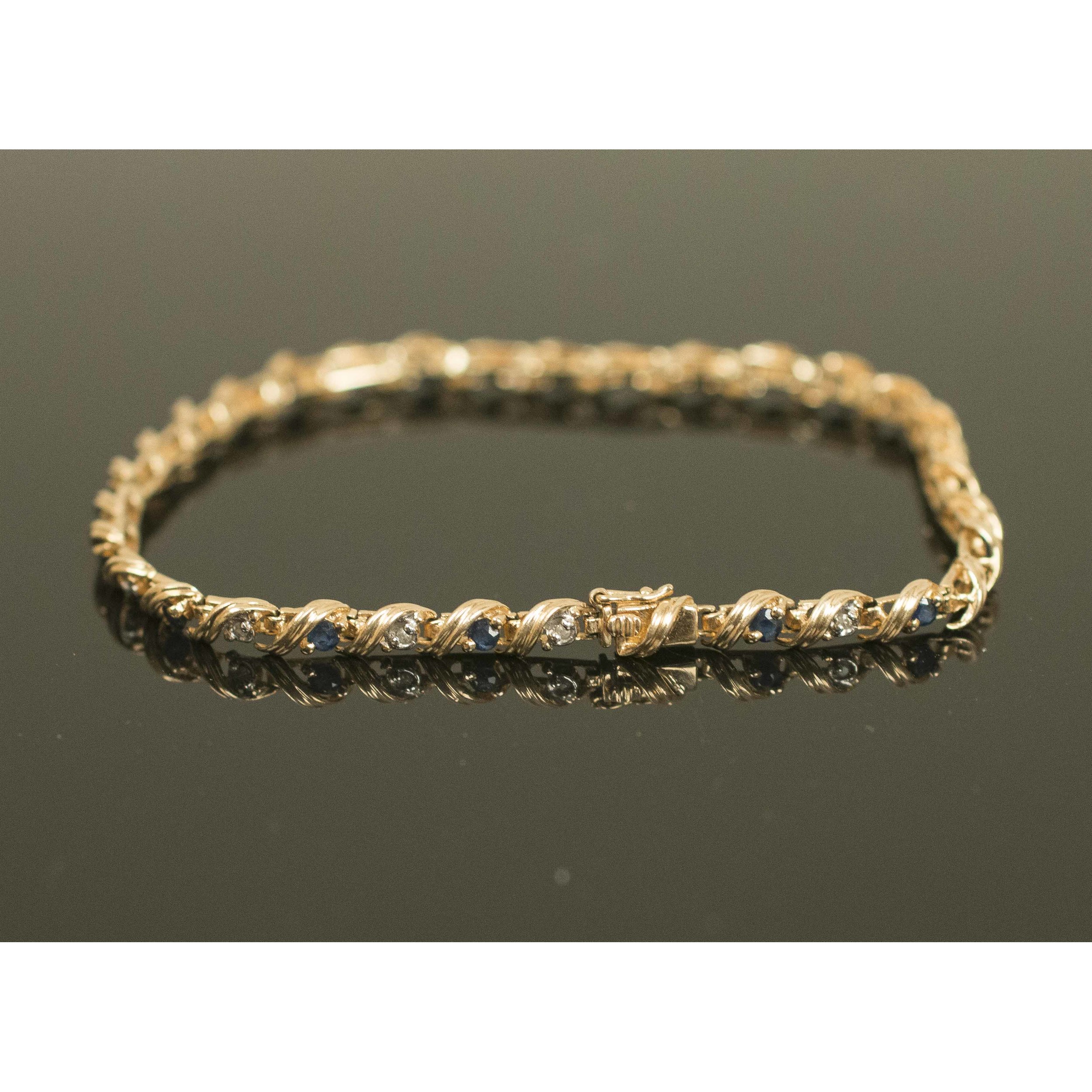 10k gold name bracelet