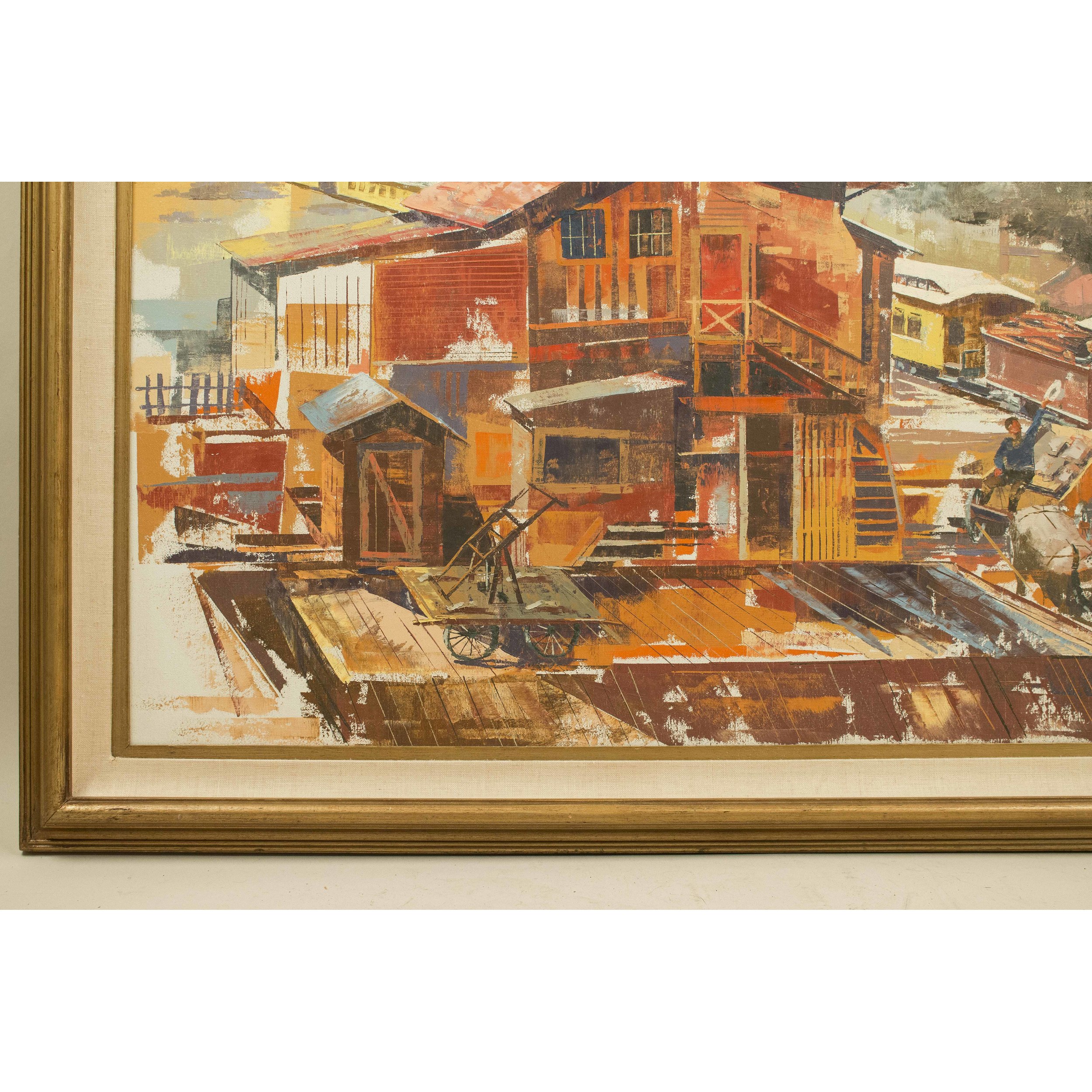 Jack Wilson (20th c), Train Painting Witherell's Auction House