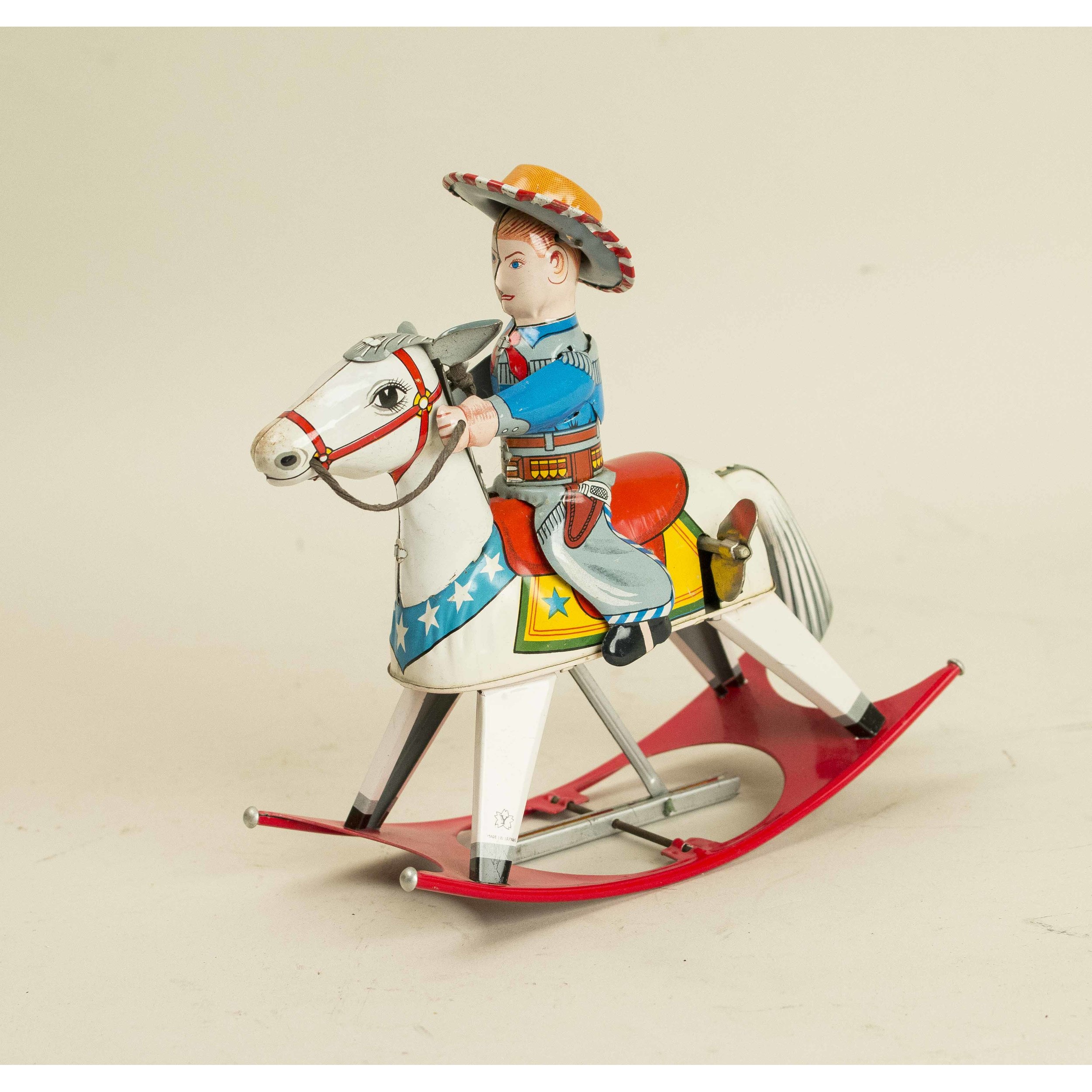 Cranston Mechanical Cowboy on Riding Horse w/ Box | Witherell's Auction ...
