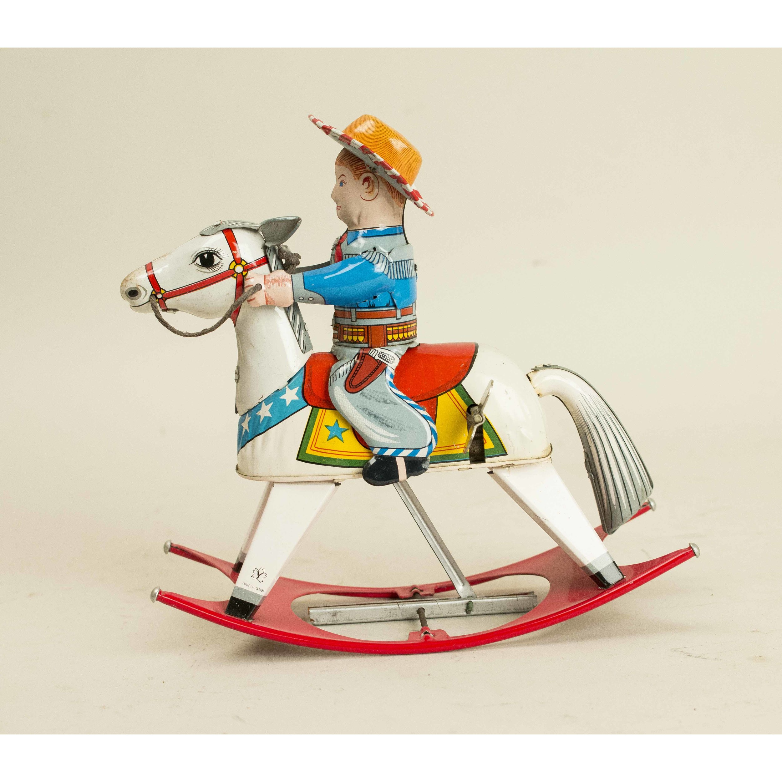Cranston Mechanical Cowboy on Riding Horse w/ Box | Witherell's Auction ...