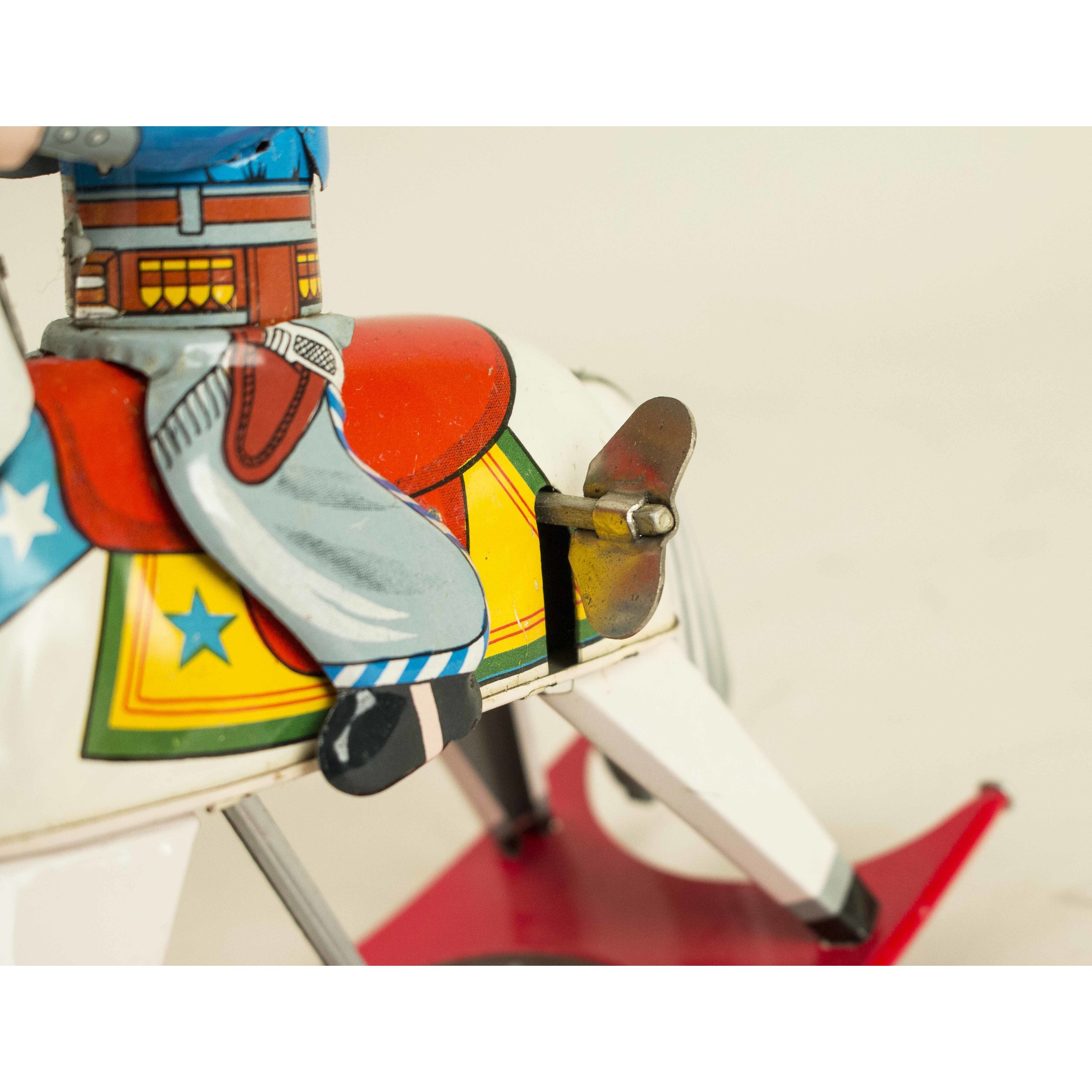 Cranston Mechanical Cowboy on Riding Horse w/ Box | Witherell's Auction ...