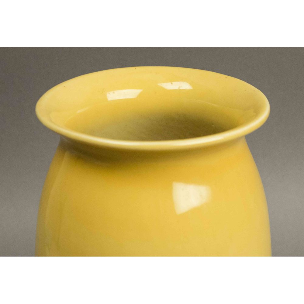 Alamo Yellow Pottery Vase, 714 Witherell's Auction House