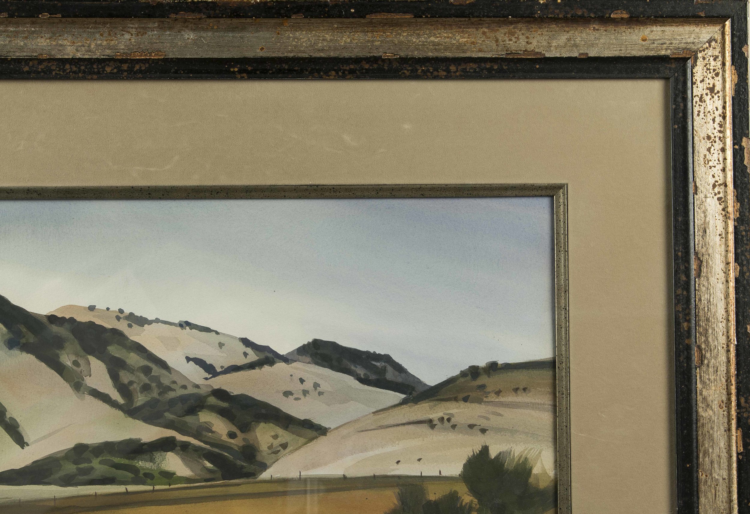 Milford Zornes Watercolor, Laguna Canyon, 1962 Witherell's Auction House