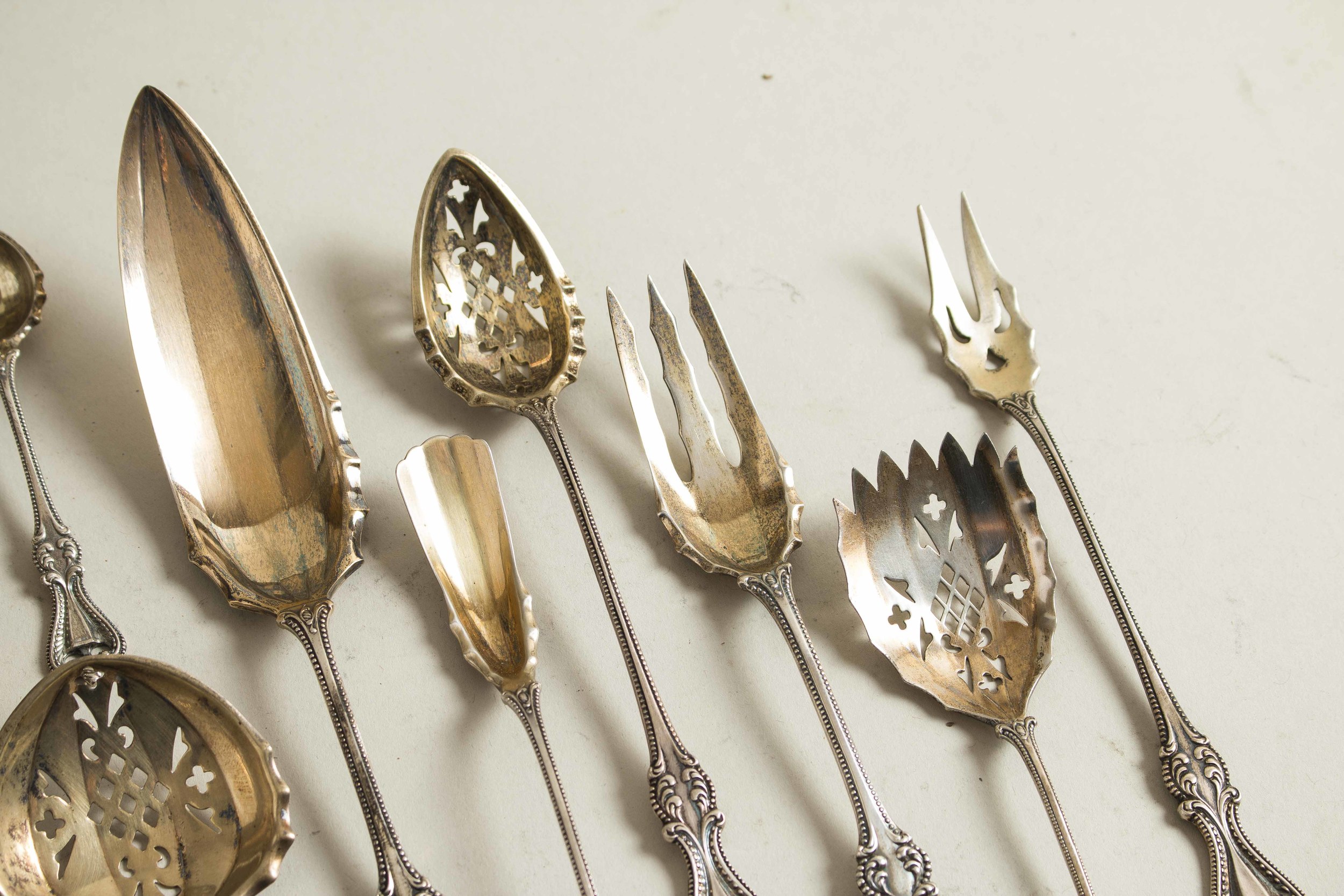 Assorted Sterling Flatware Serving Pieces, Old Colonial Witherell's