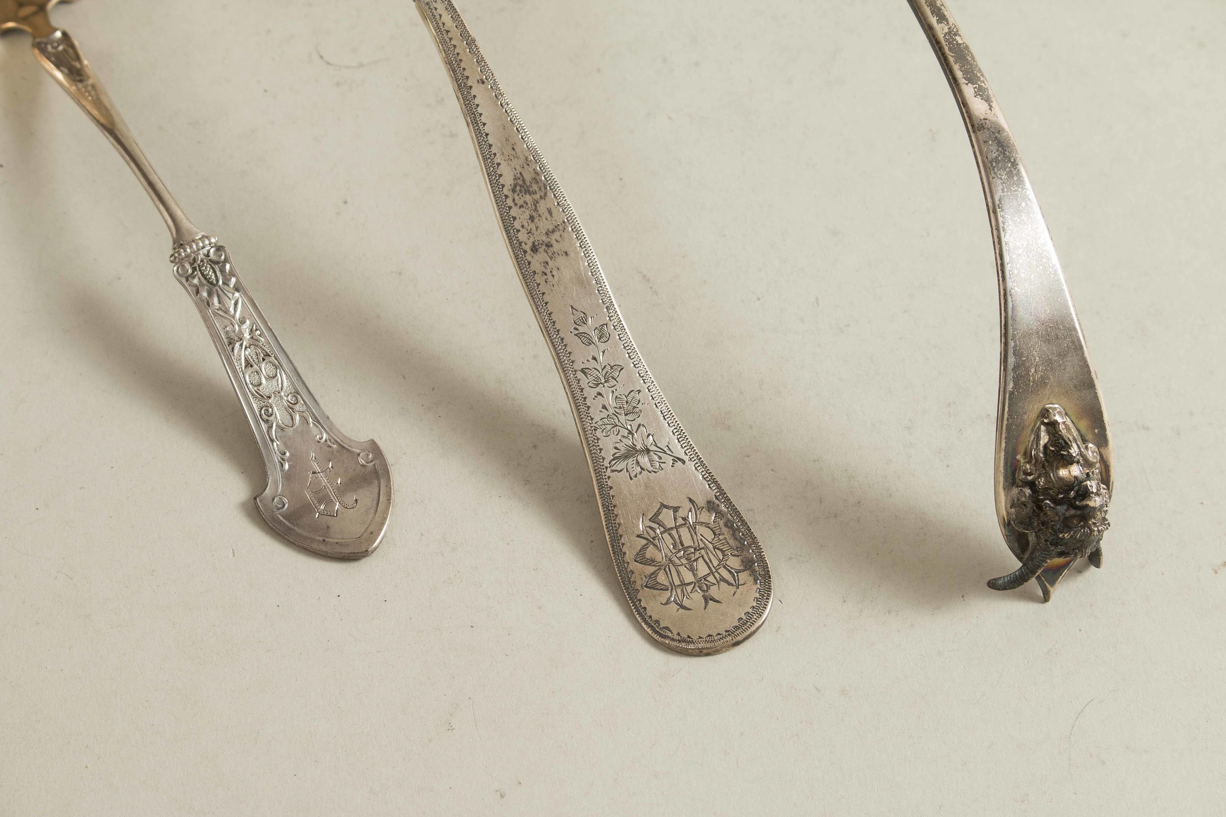 Three Silver Ladles Witherell's Auction House