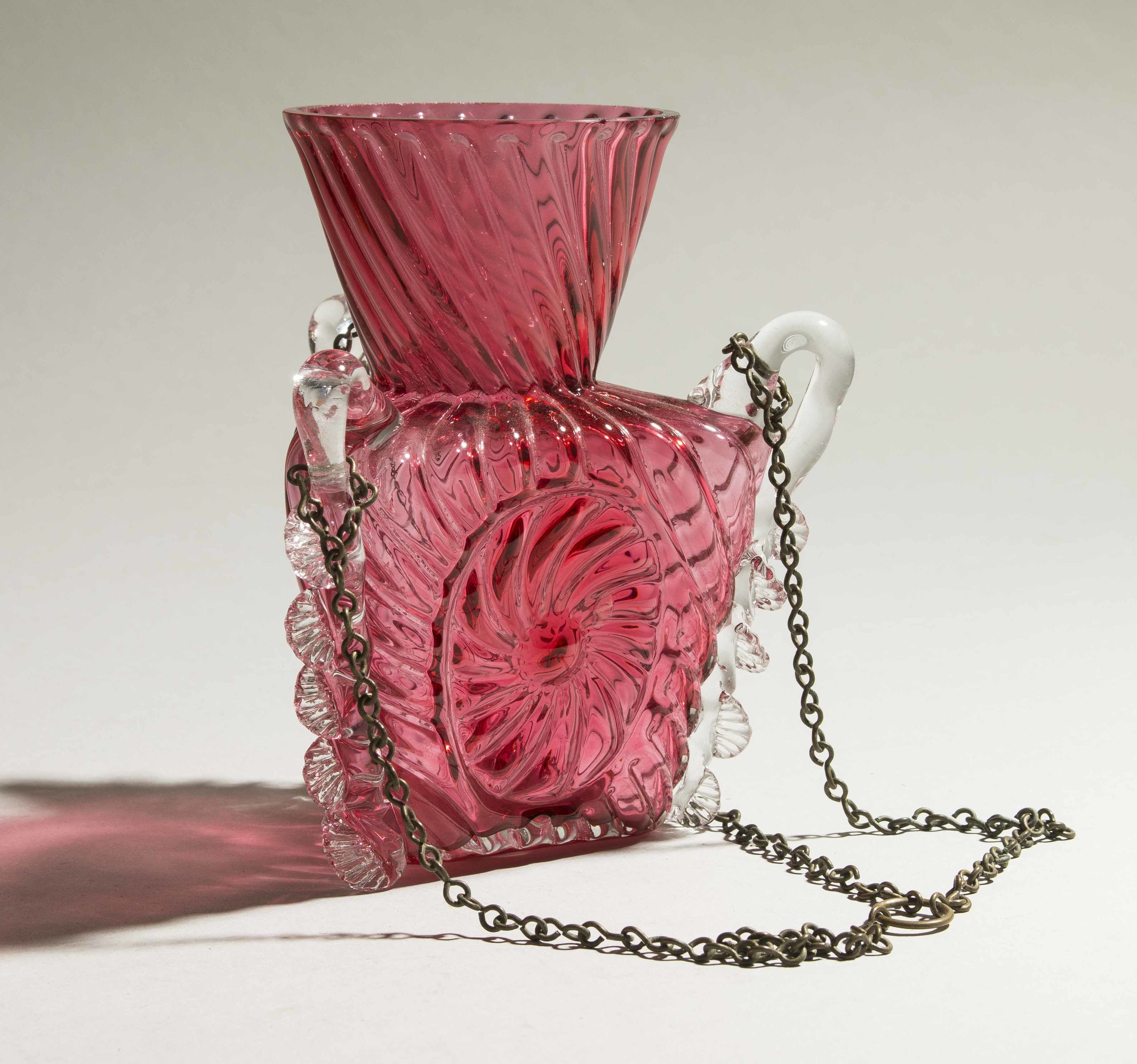 Two Hanging Glass Vases Witherell's Auction House