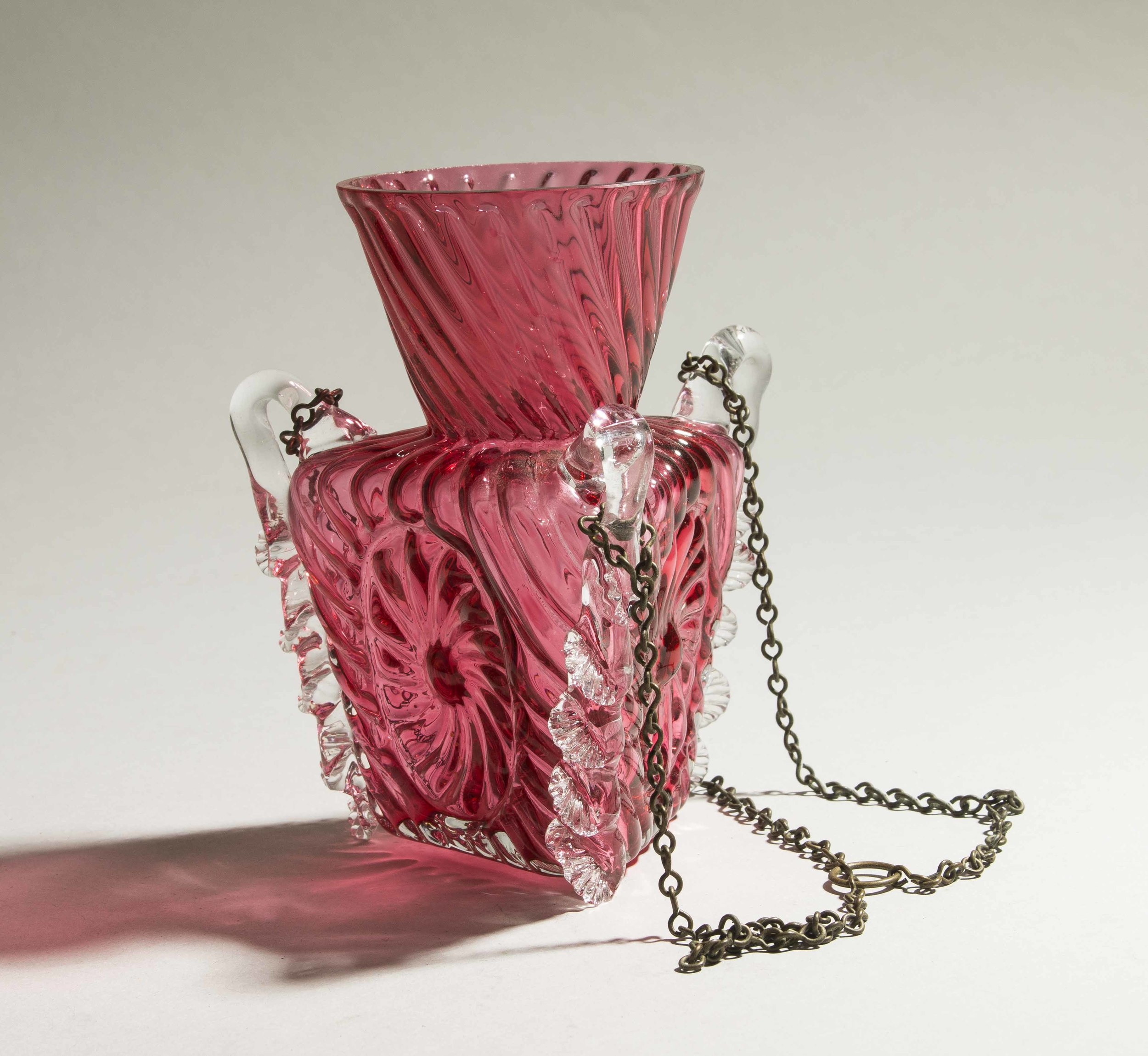 Two Hanging Glass Vases Witherell's Auction House