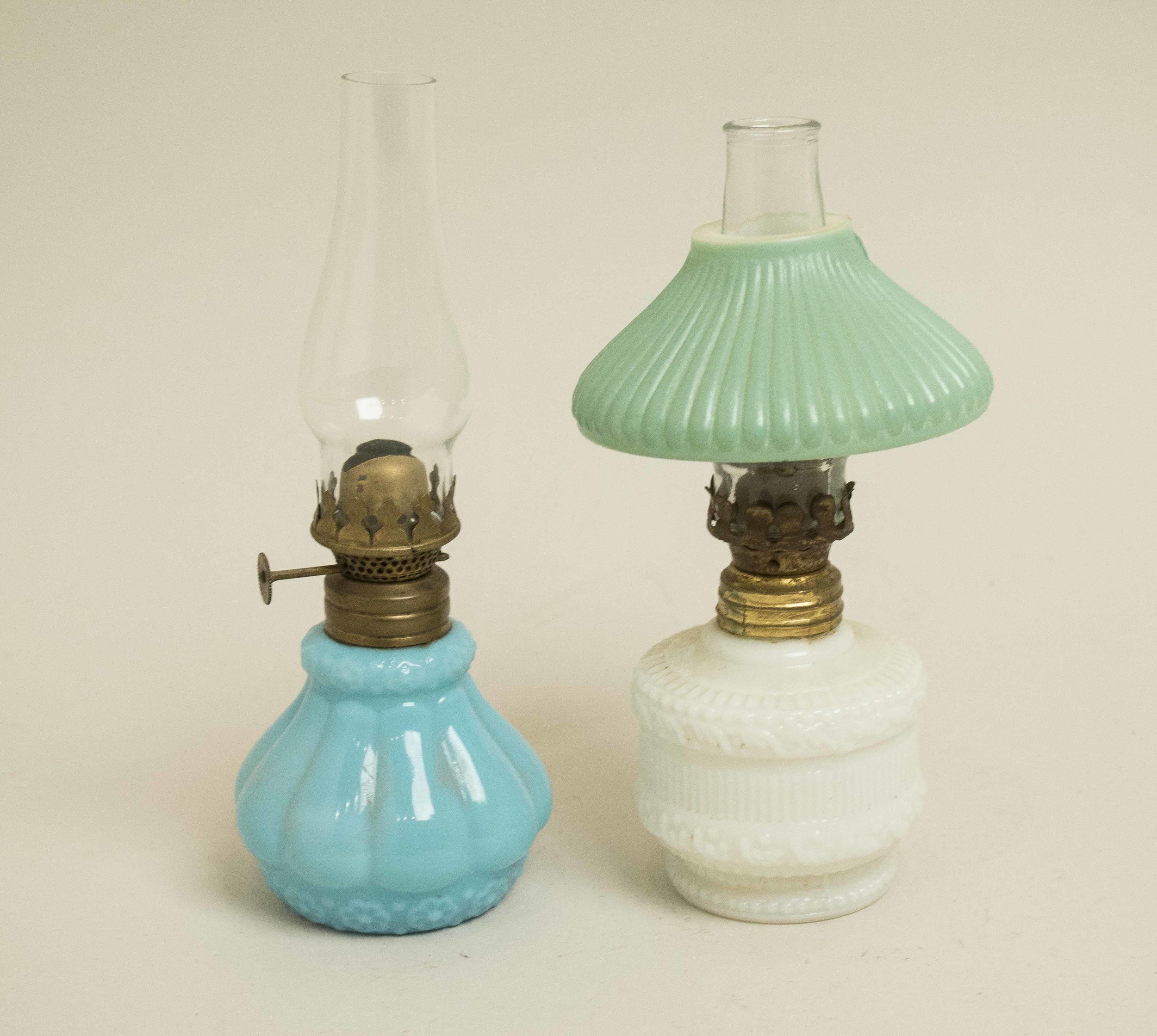 Five Assorted Small Oil Lamps Witherell's Auction House