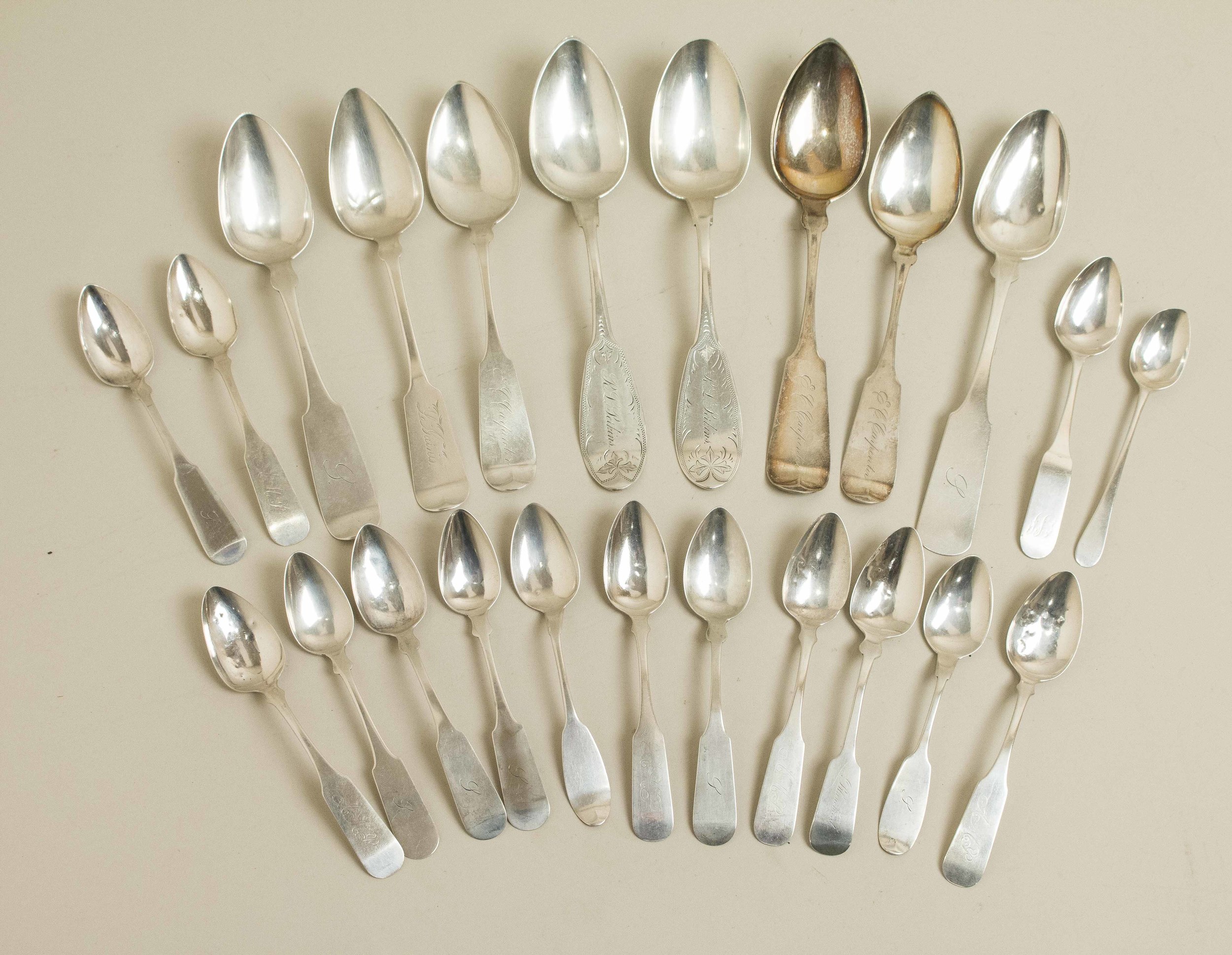Assorted Coin Silver Flatware Witherell's Auction House