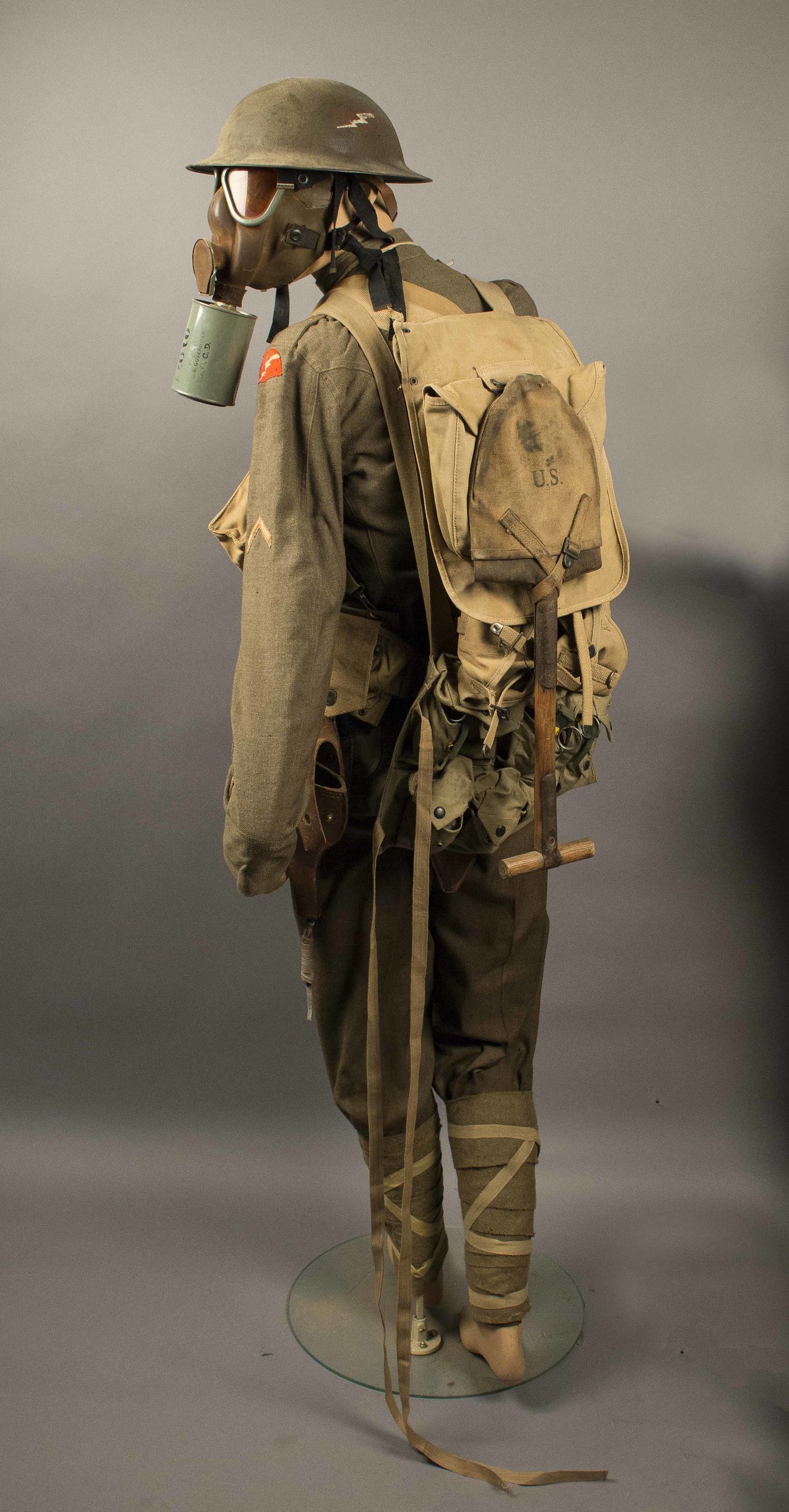 US WWI, WWII and Vietnam Era Uniforms and Gear and BAR Belt Witherell