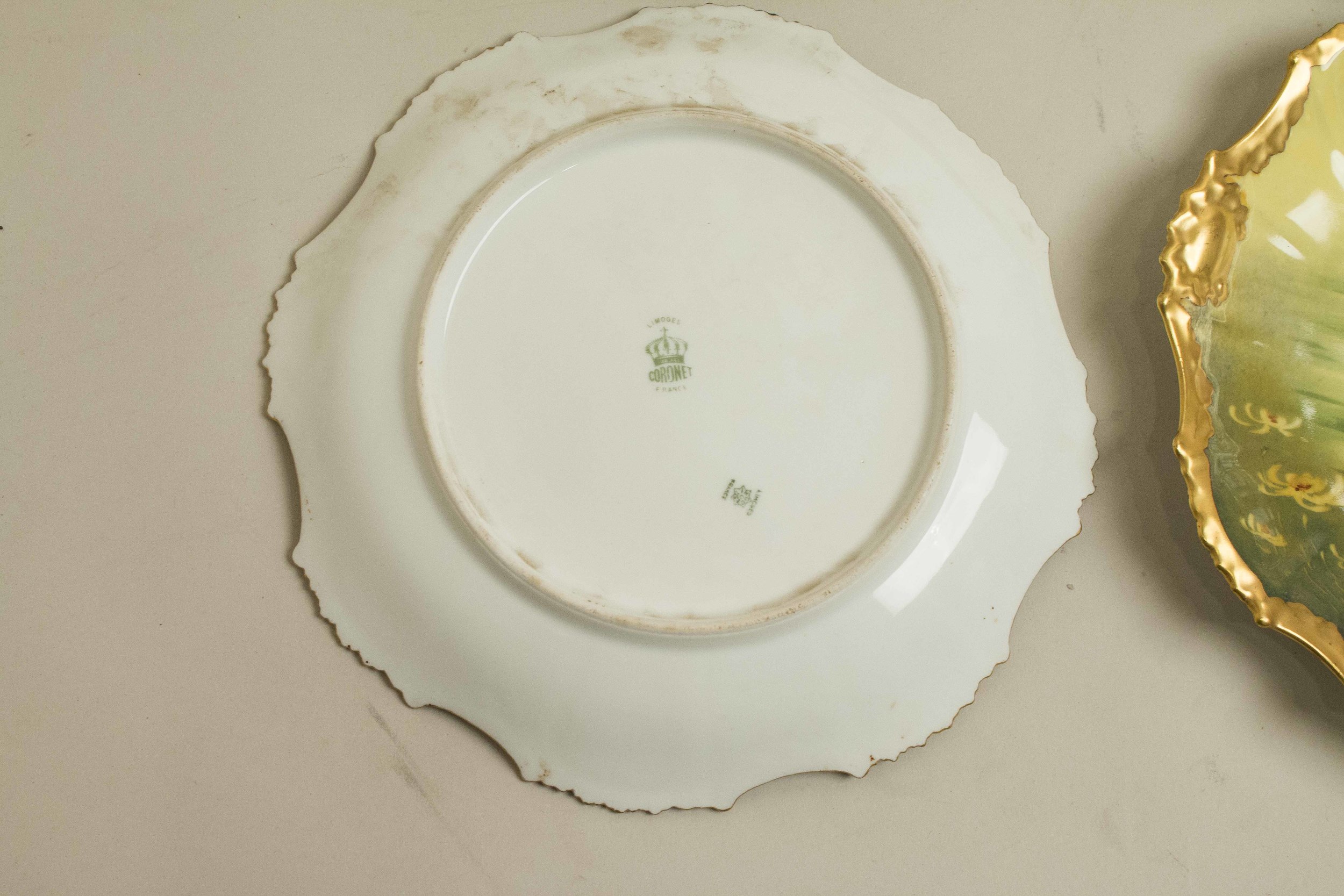 Six Limoges Coronet Porcelain Fish Plates | Witherell\'s Auction House Six Limoges Coronet Porcelain Fish Plates | Witherell\'s Auction House