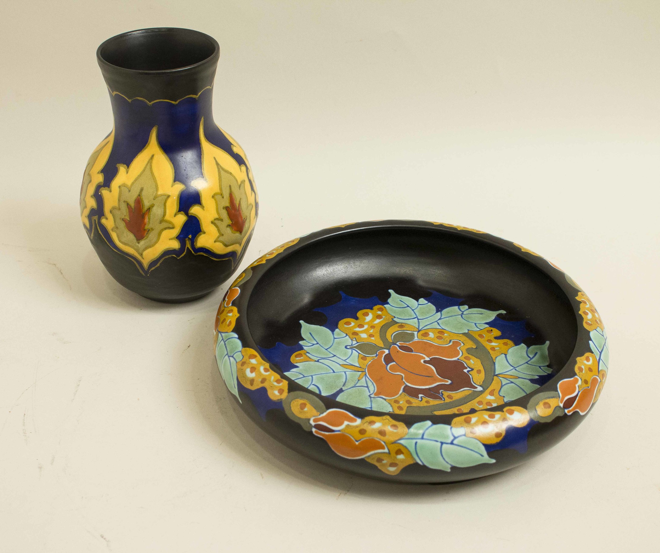 Two Regina Gouda Art Pottery Pieces Witherell's Auction House