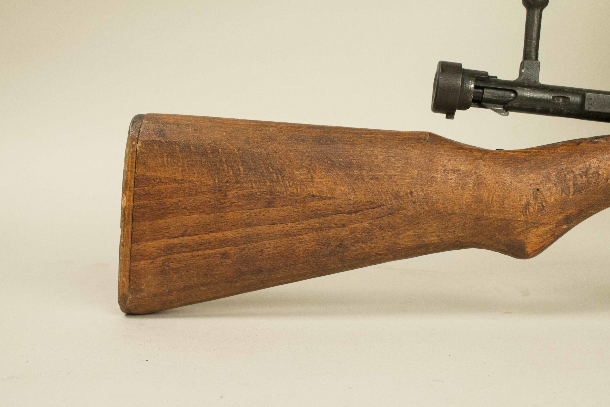 Late War Japanese Arisaka Rifle and with chrysanthemum stamp