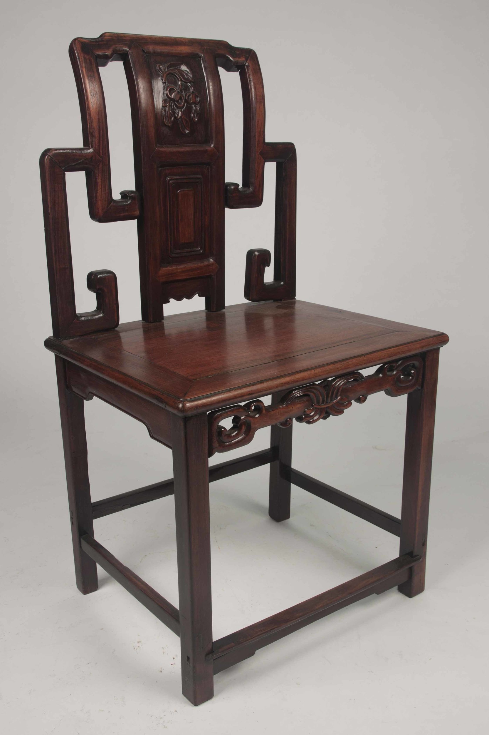 Chinese Wood Chair Witherell's Auction House