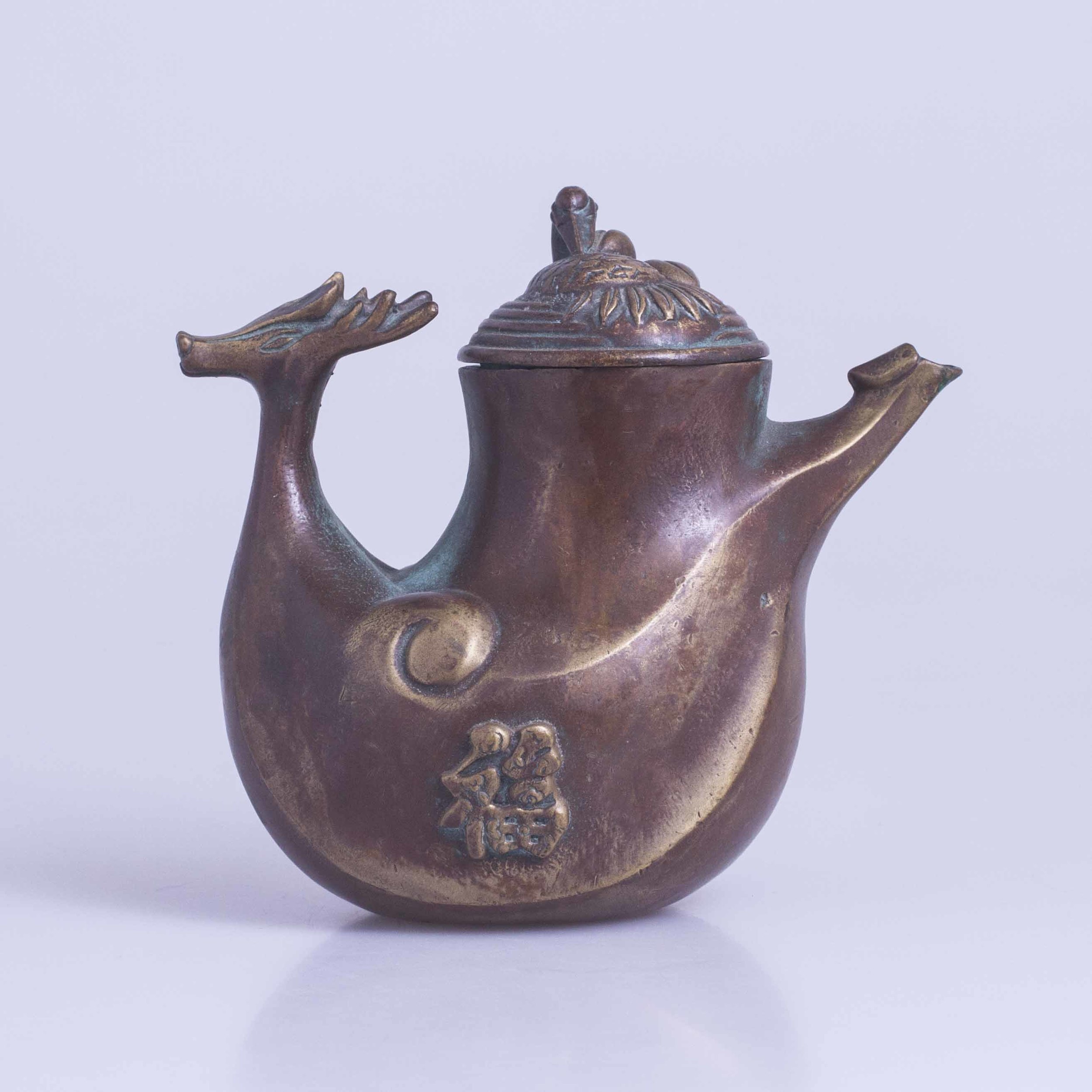 Chinese Brass Teapot Witherell's Auction House