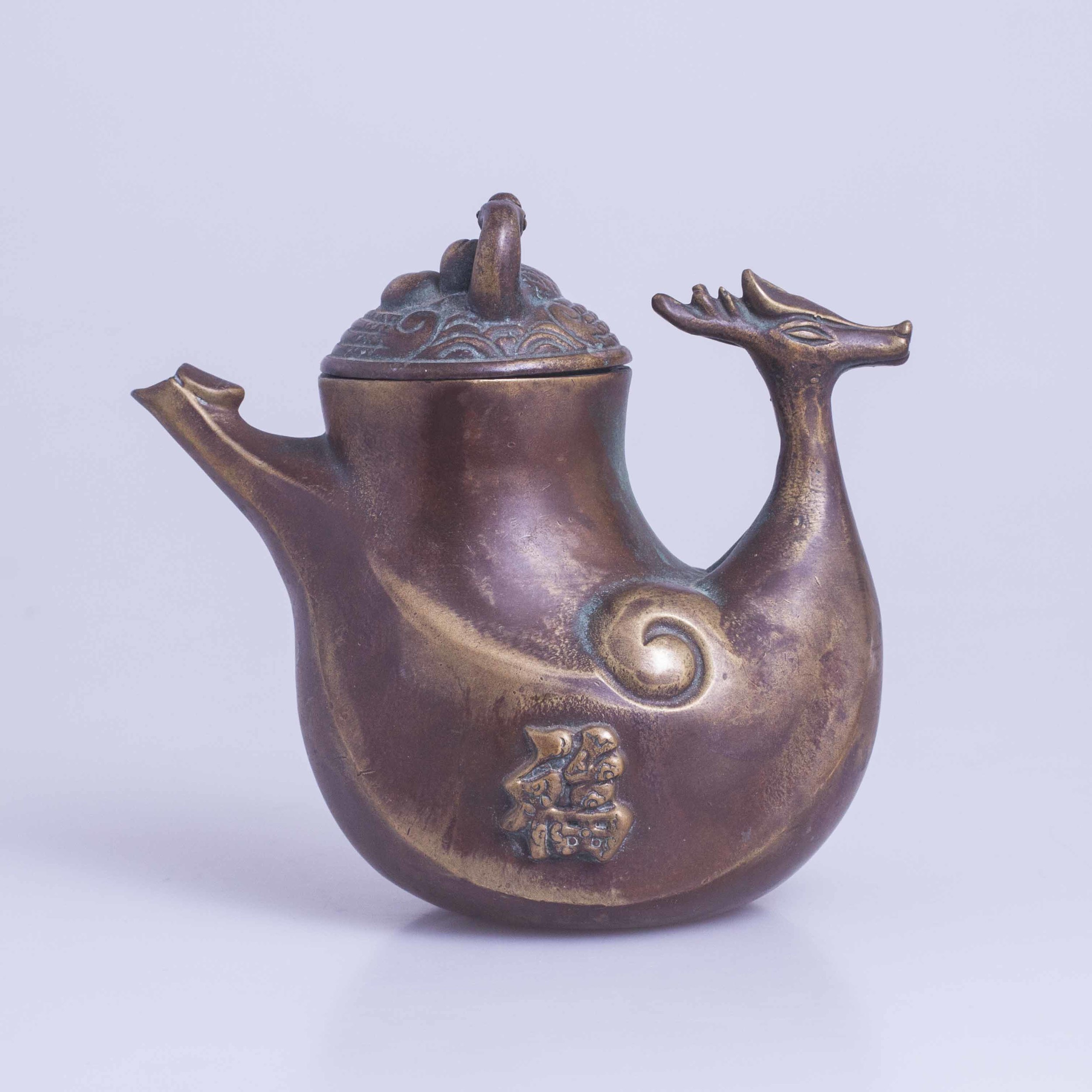 Chinese Brass Teapot Witherell's Auction House