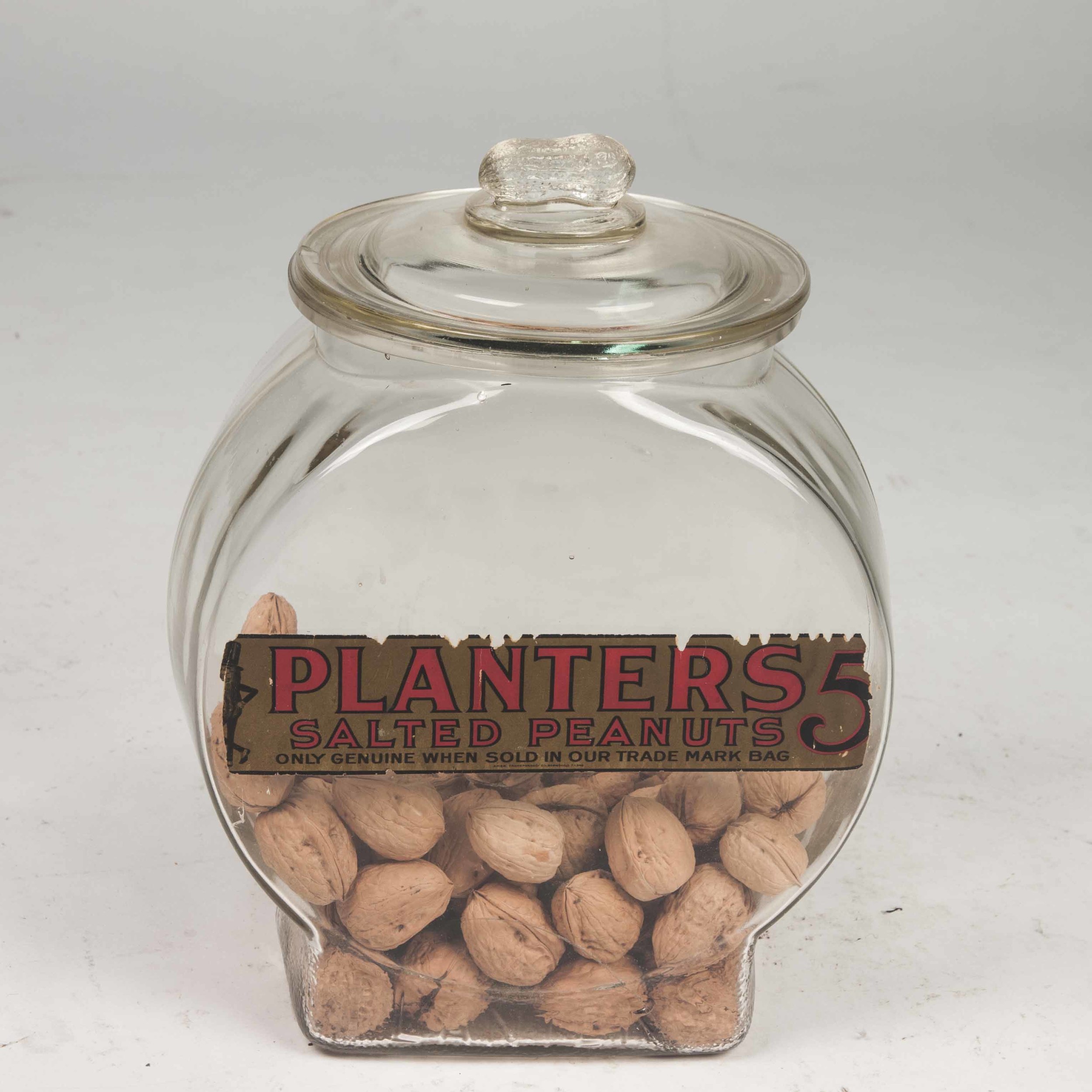 Planters Salted Peanuts Glass Jar Witherell's Auction House