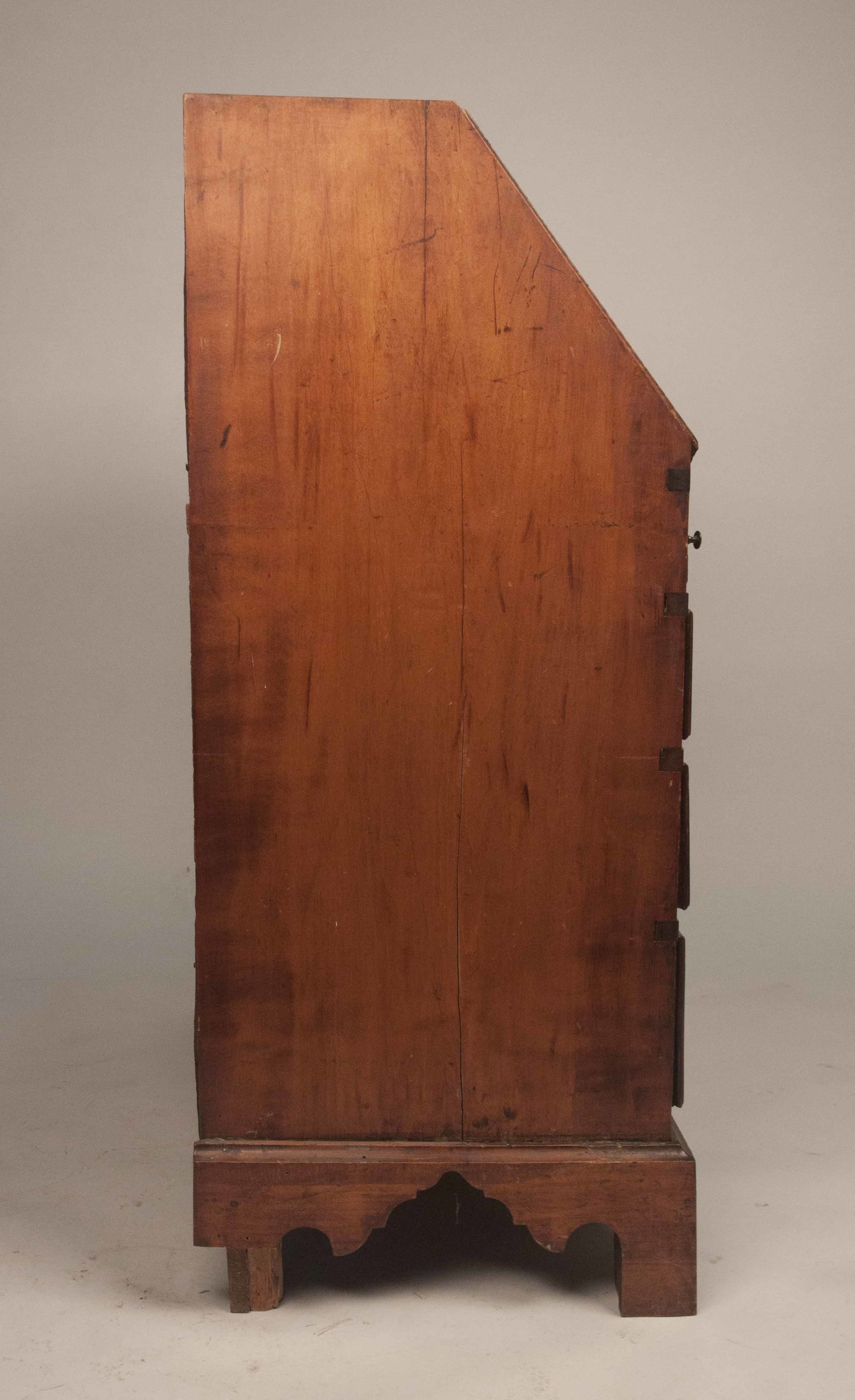antique tiger maple slant