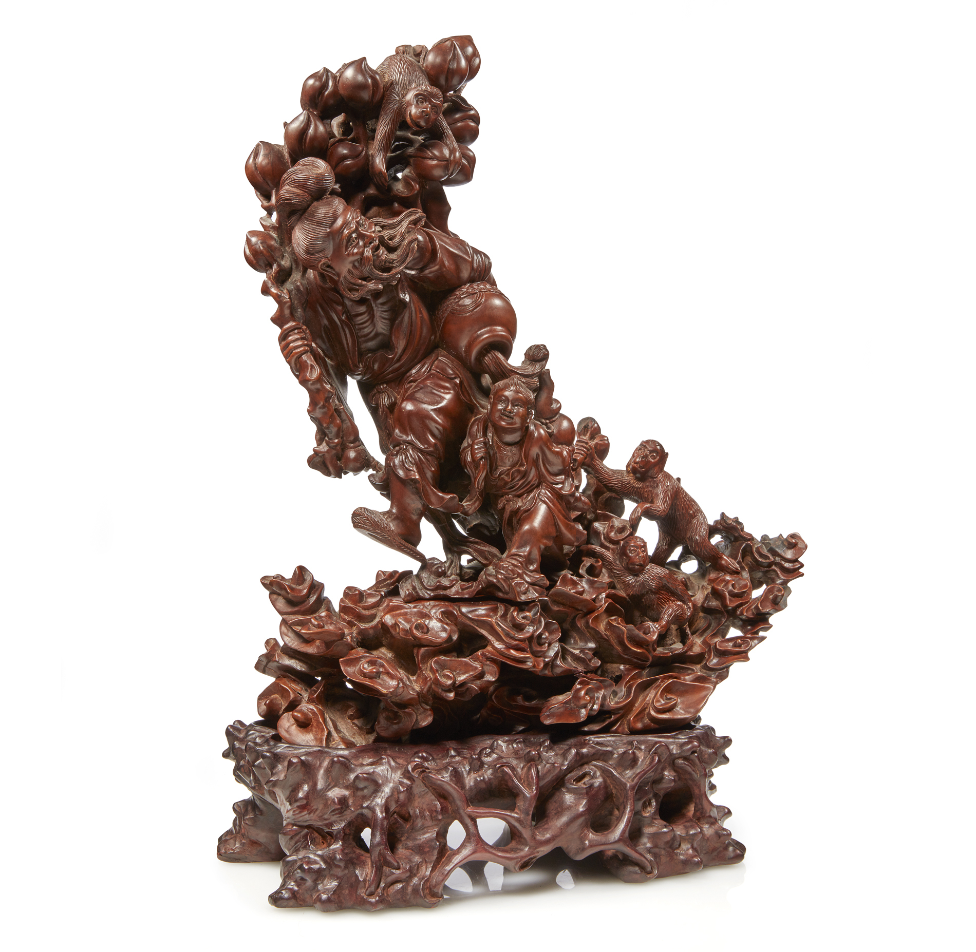 Chinese Wood Carving, 20th Century Witherell's Auction House