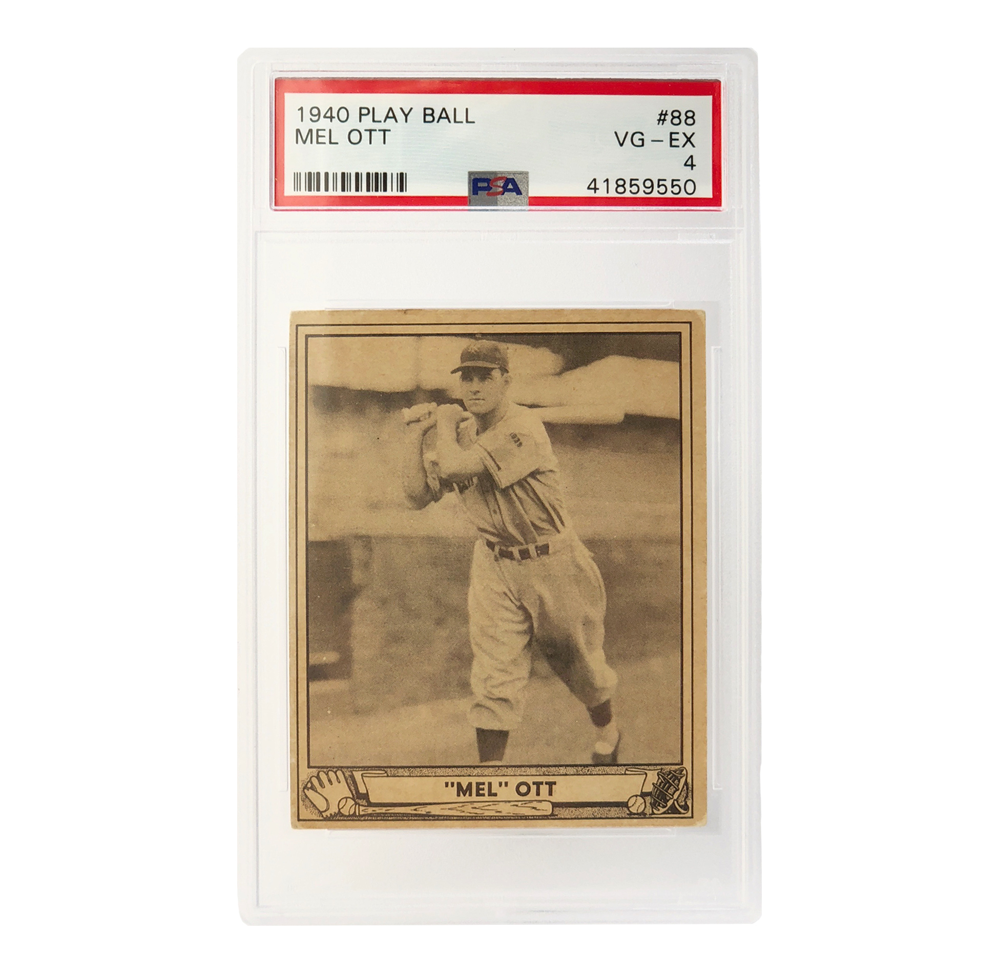 1940 Play Ball 88 "Mel" OTT Baseball Card Witherell's Auction House