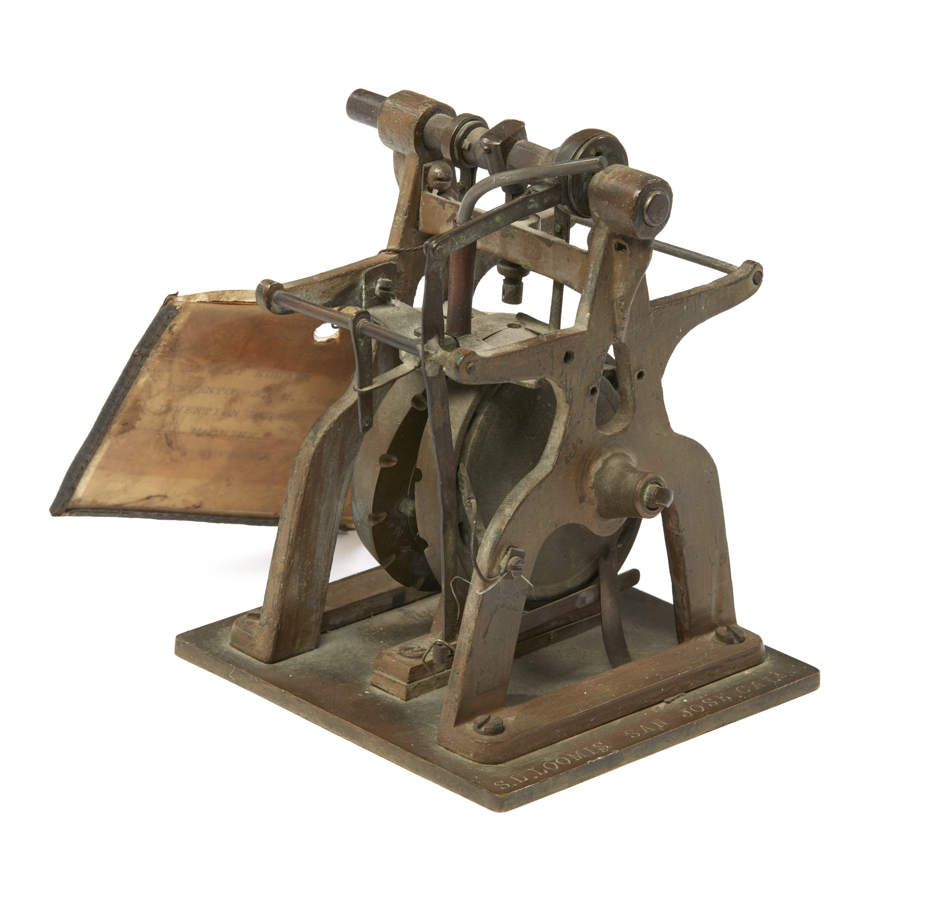 1878 Bullet Making Machine Patent Model, S.L. Loomis Witherell's Auction House