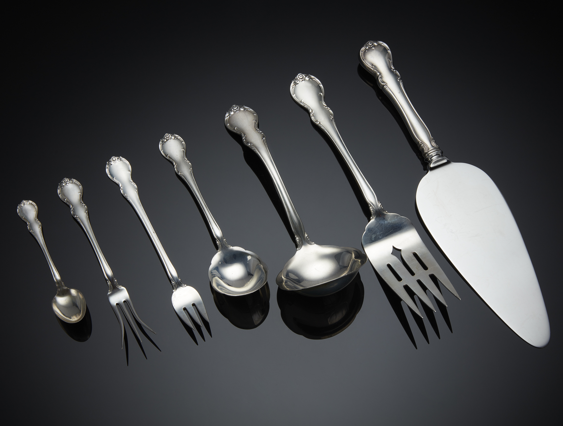 Towle Sterling Flatware, French Provincial Pattern Witherell's Auction House