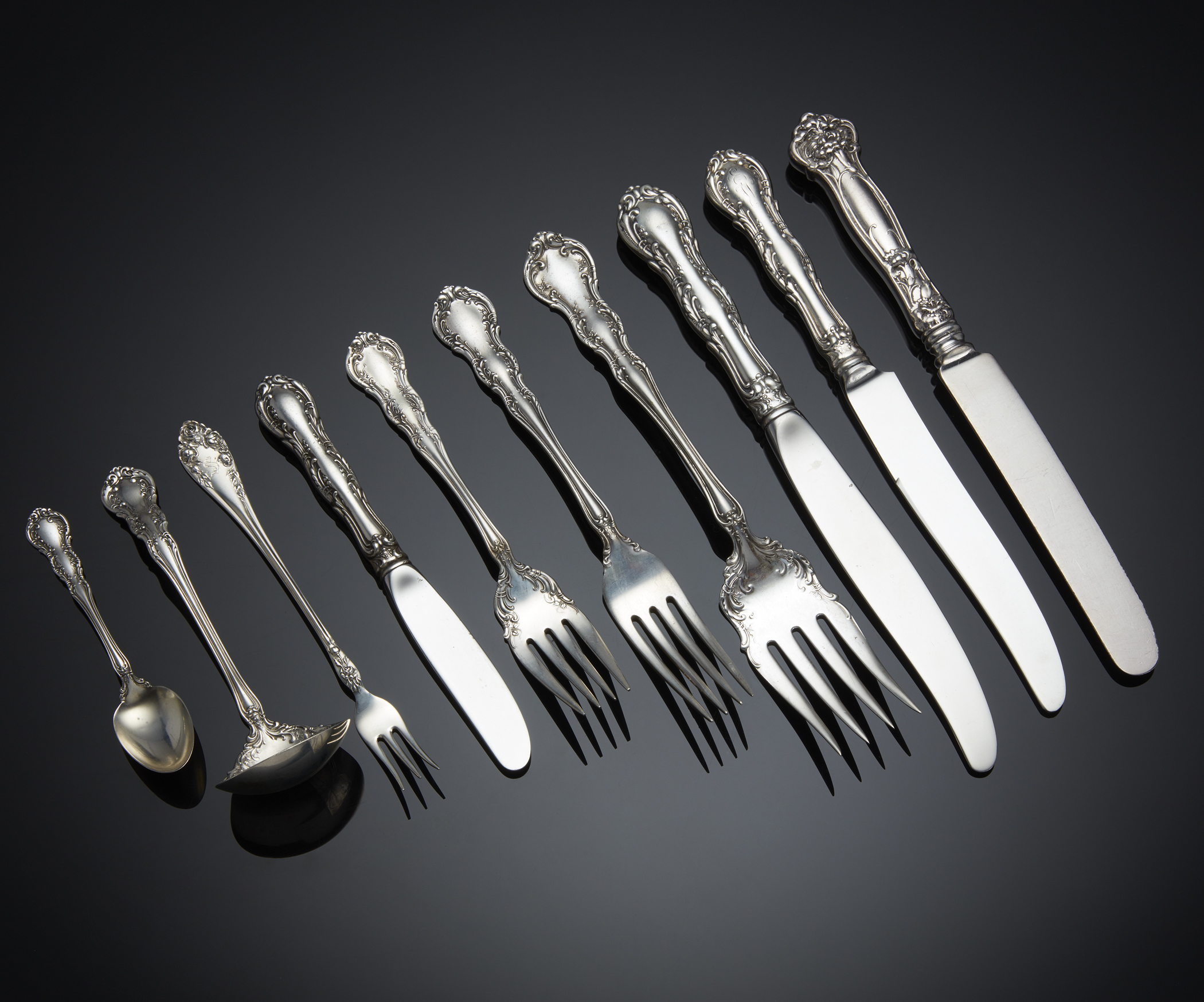 Assorted Wallace Sterling Flatware Witherell's Auction House
