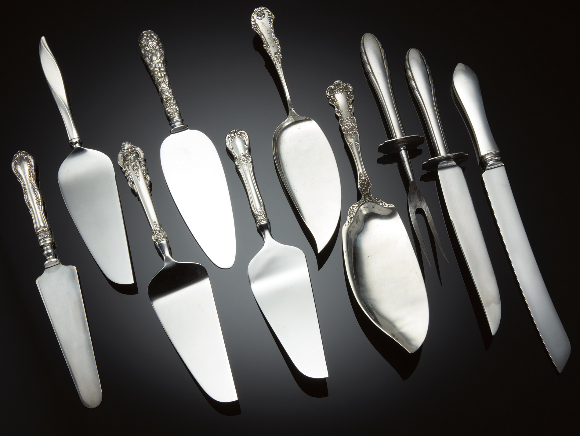 Assorted Sterling Handled Serving Pieces Witherell's Auction House