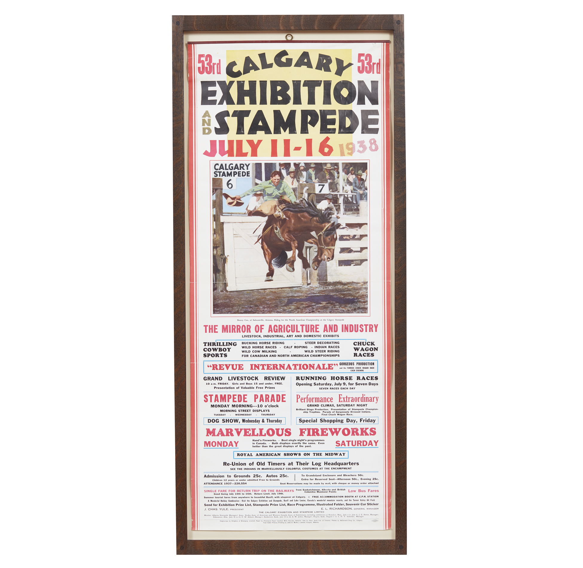 1938 Calgary Stampede Poster Witherell's Auction House