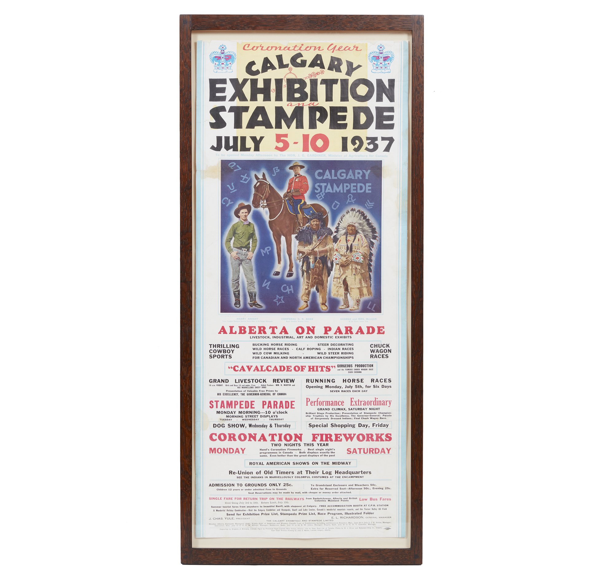 1937 Calgary Stampede Poster Witherell's Auction House