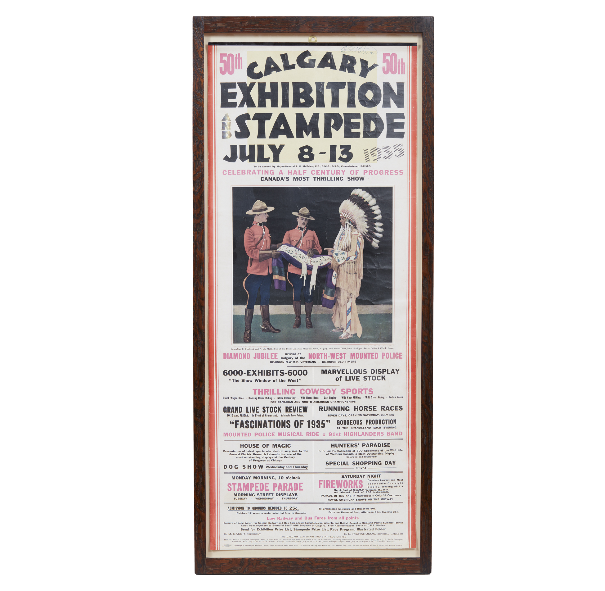 1935 Calgary Stampede Poster Witherell's Auction House
