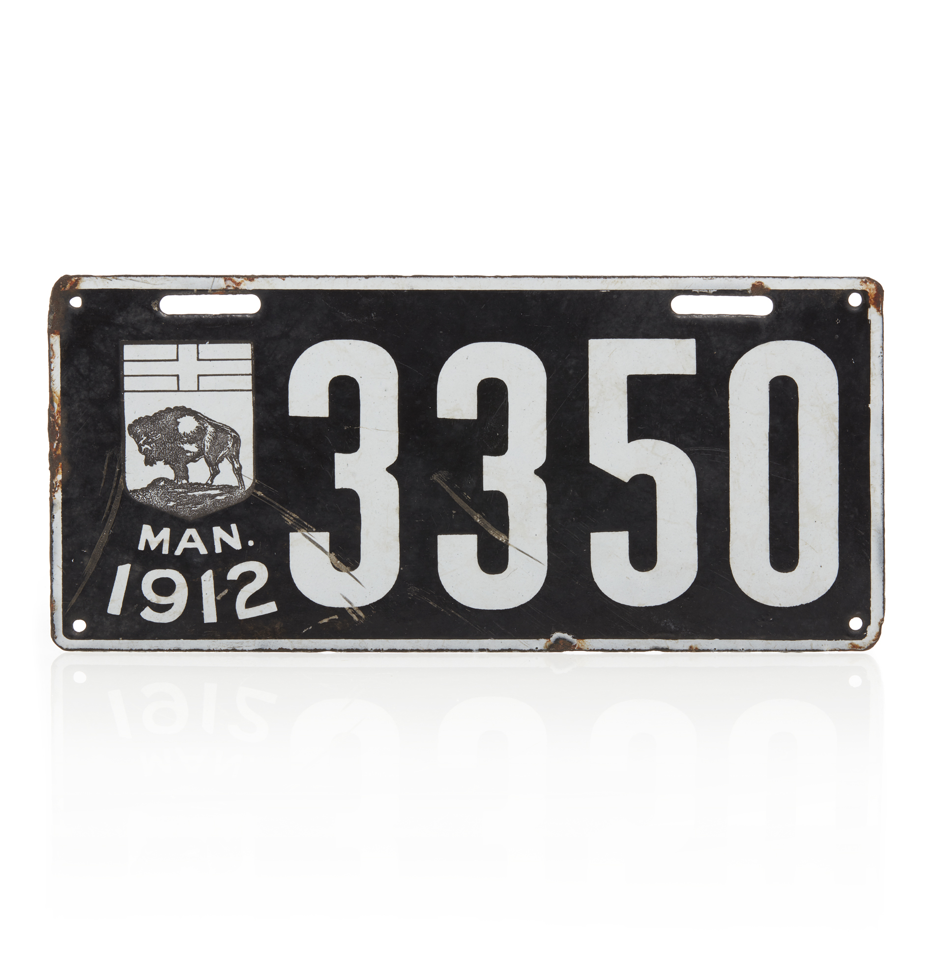1912 Manitoba License Plate Witherell's Auction House