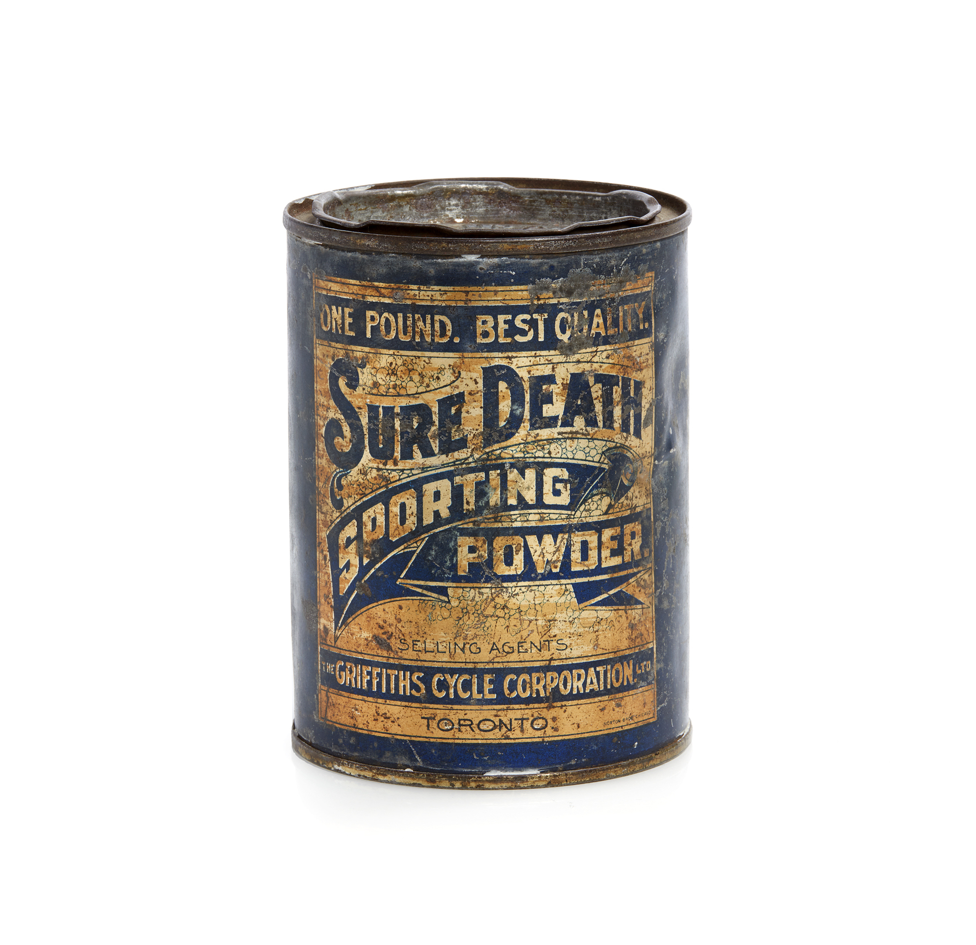 Sure Death Sporting Powder Tin Witherell's Auction House