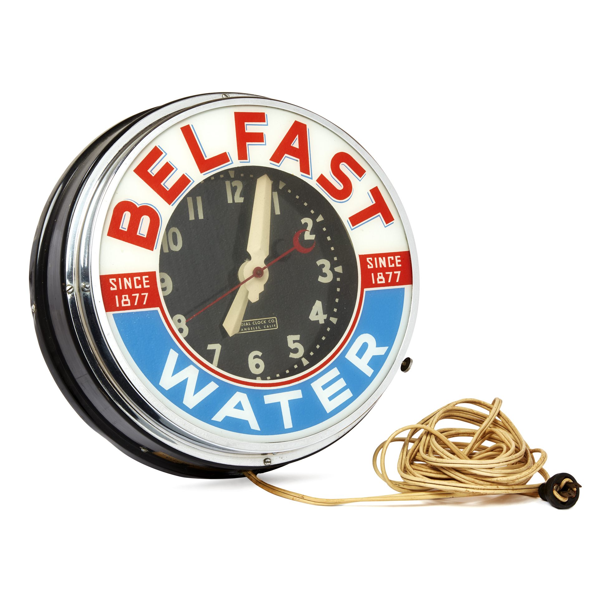 Belfast Water LightUp Clock Witherell's Auction House