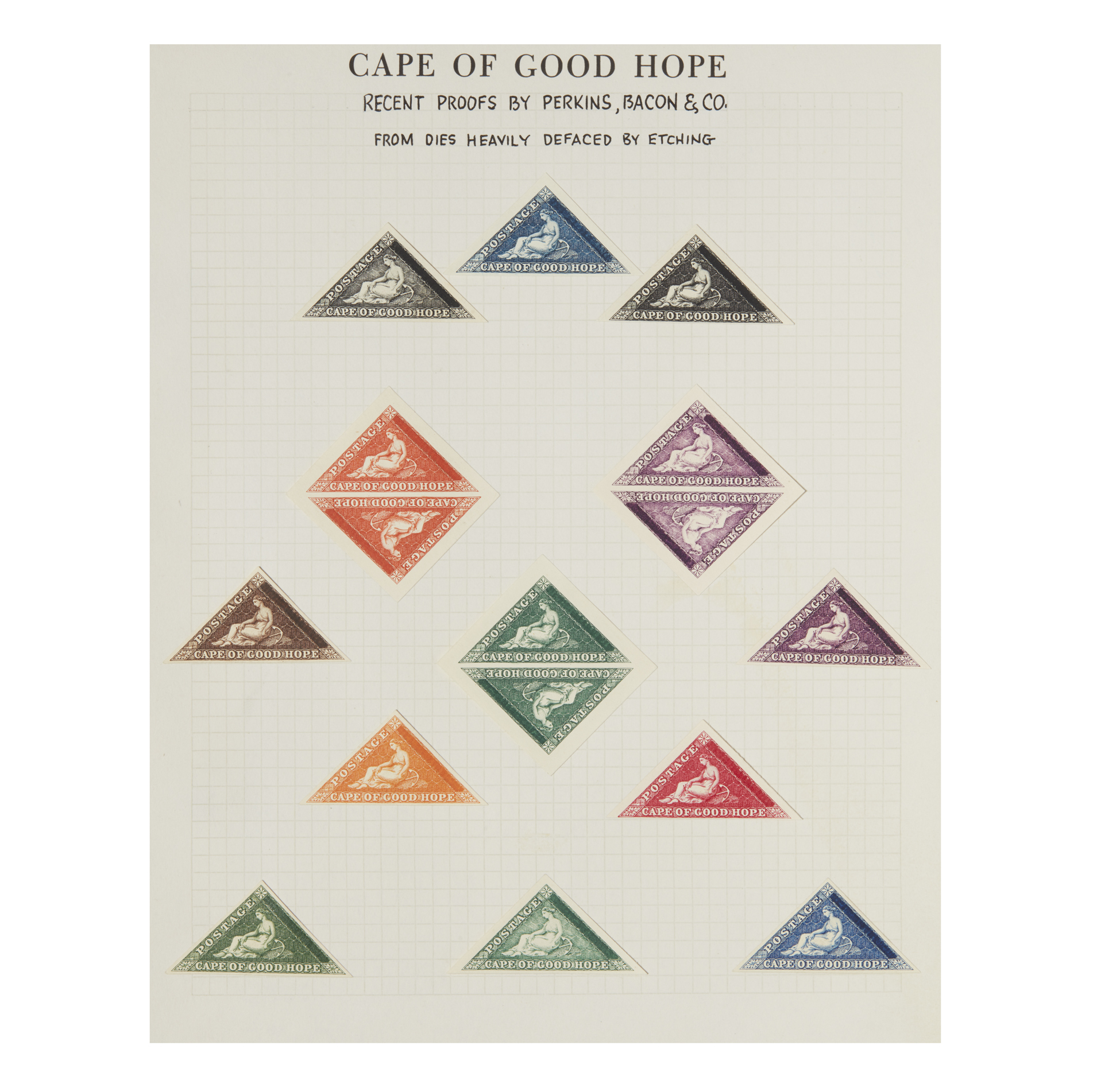 "Courtesy Proofs" by Perkins, Bacon and Co. Three Pages