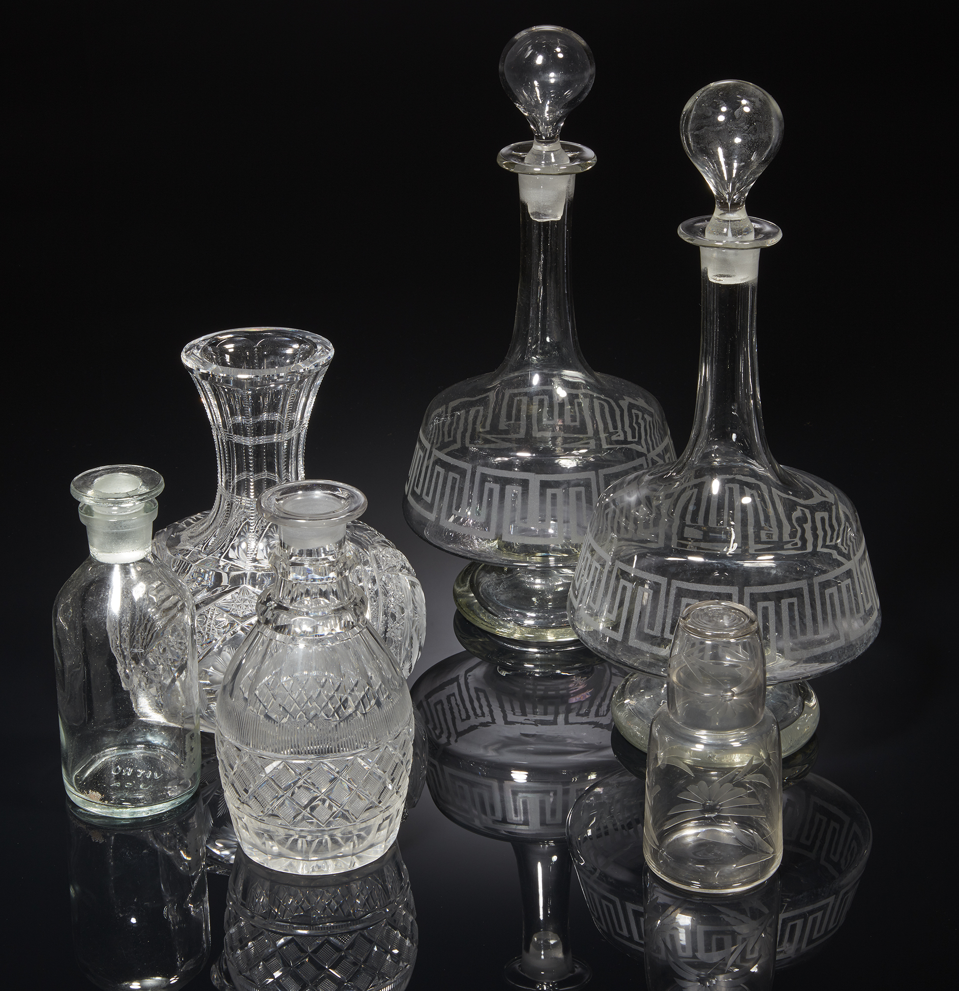 Glass Carafes & Bottles Witherell's Auction House