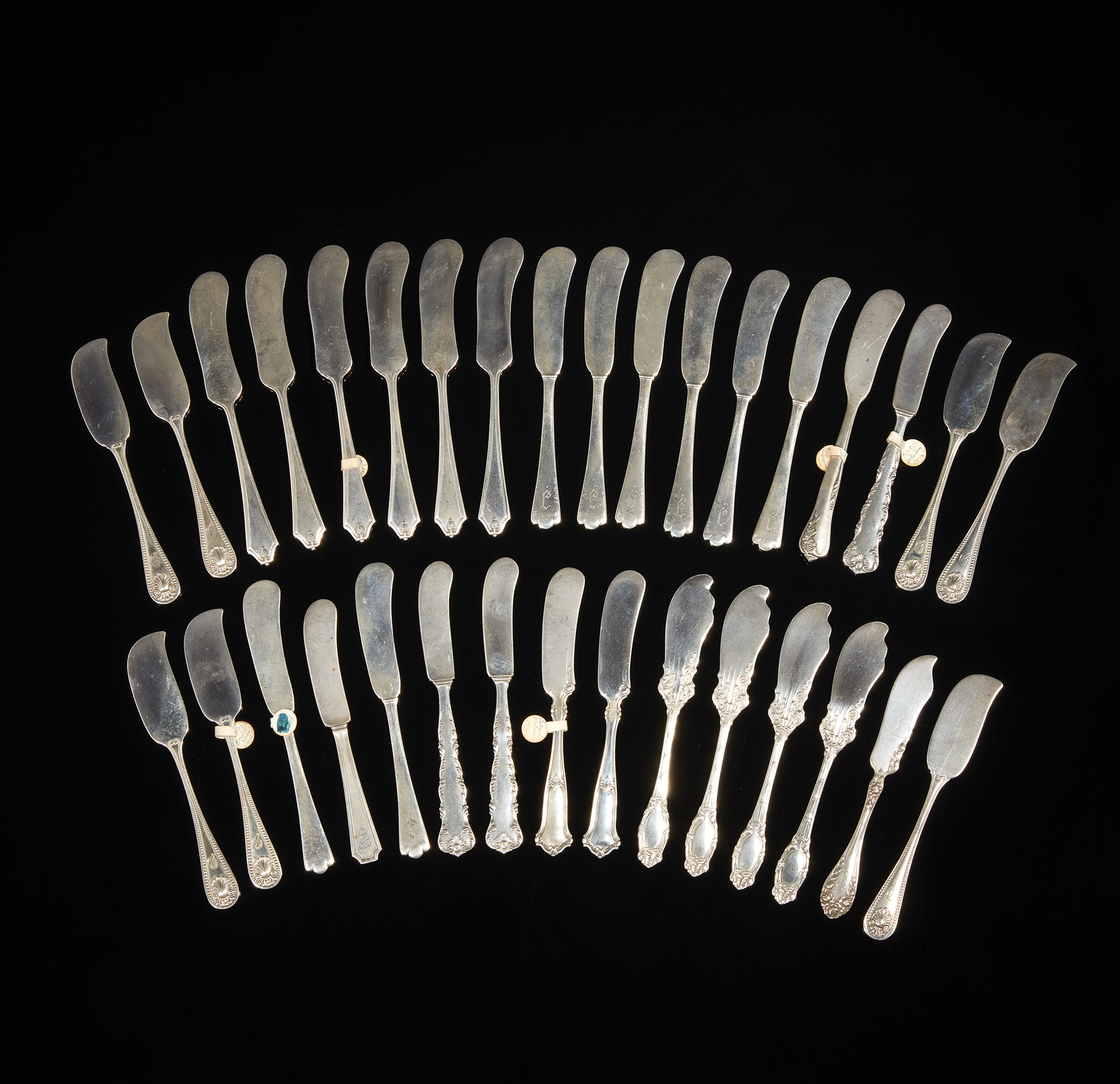 33 Sterling Silver Butter Spreaders Witherell's Auction House