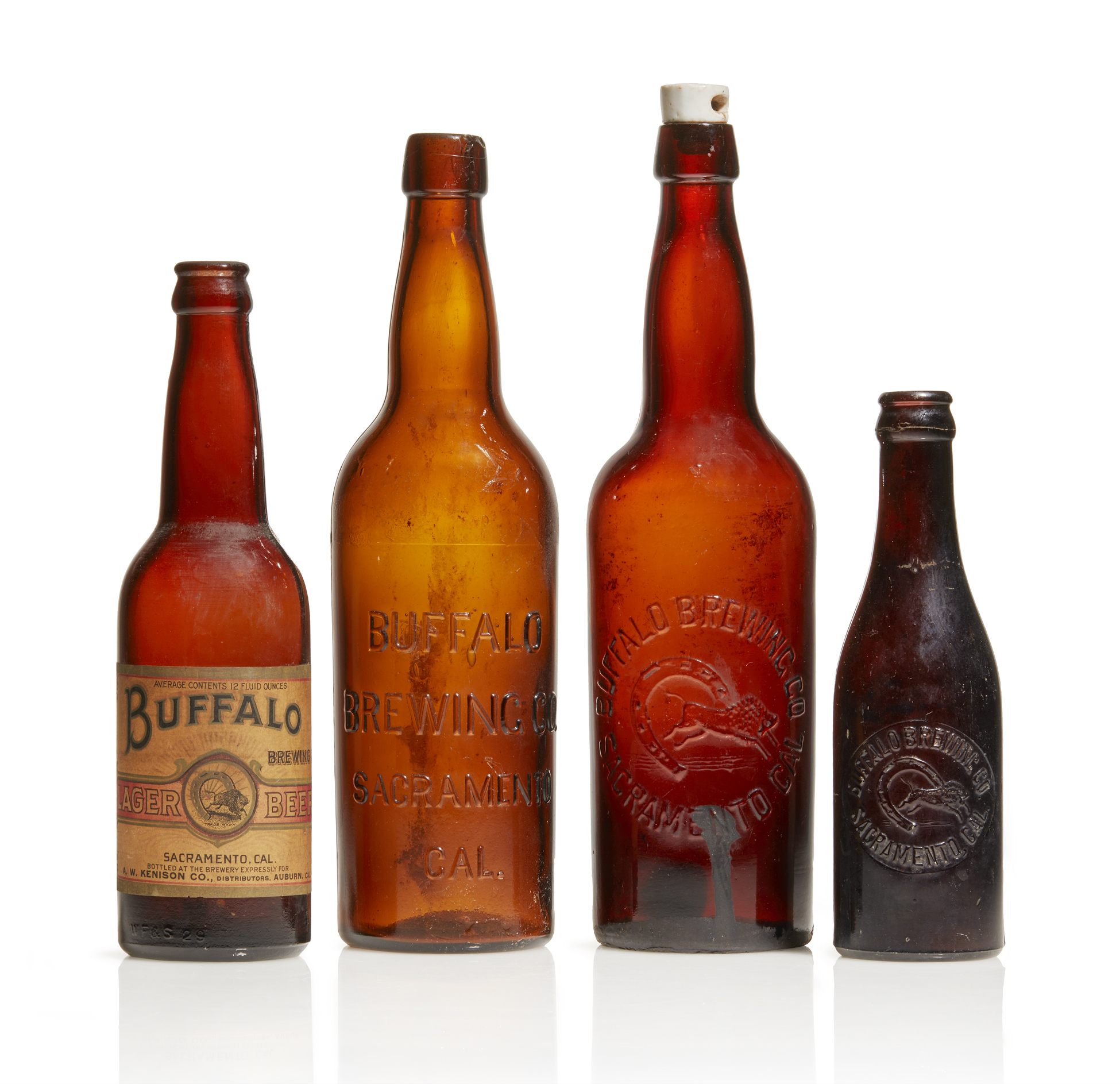Four Buffalo Brewing Bottles Witherell's Auction House