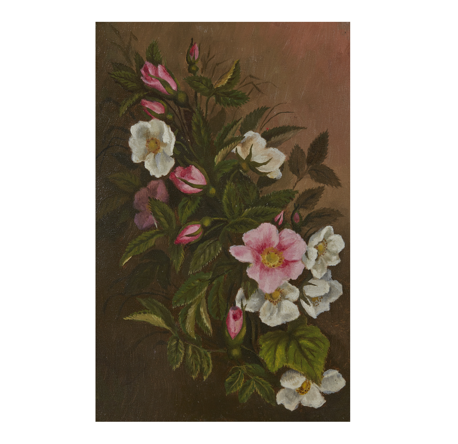 Pair of Victorian Floral Paintings Witherell's Auction House