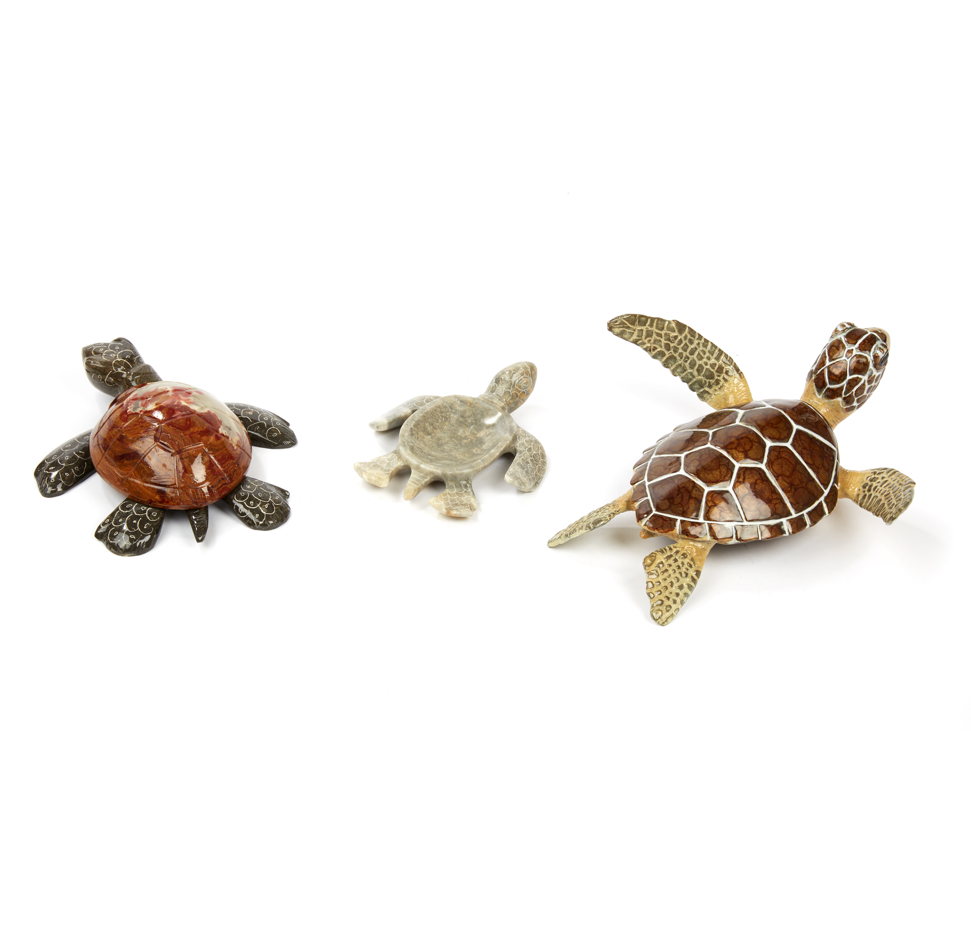 Three Decorative Turtles Witherell's Auction House