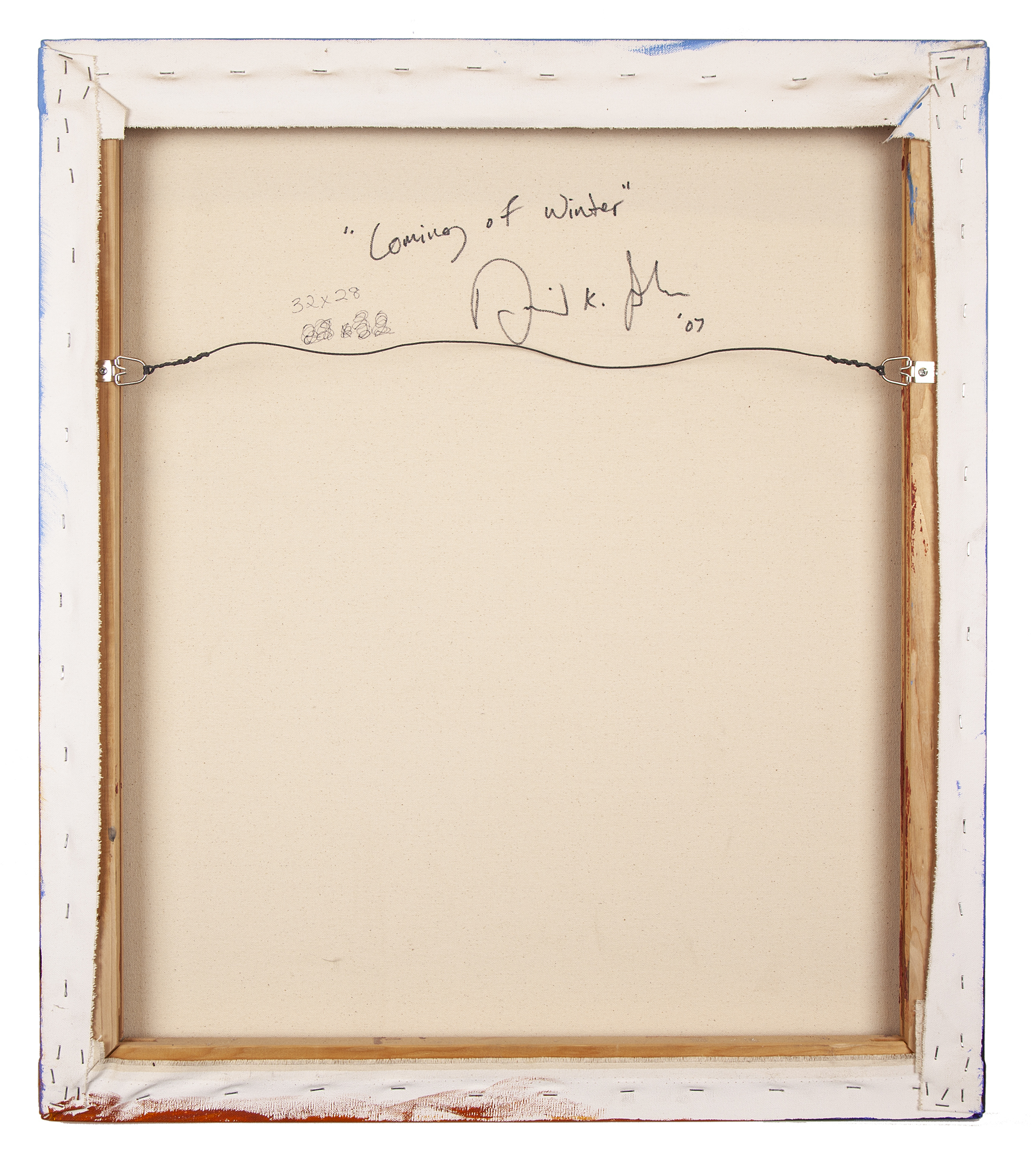 Painting, David K. John (20th c), of Winter" Witherell's