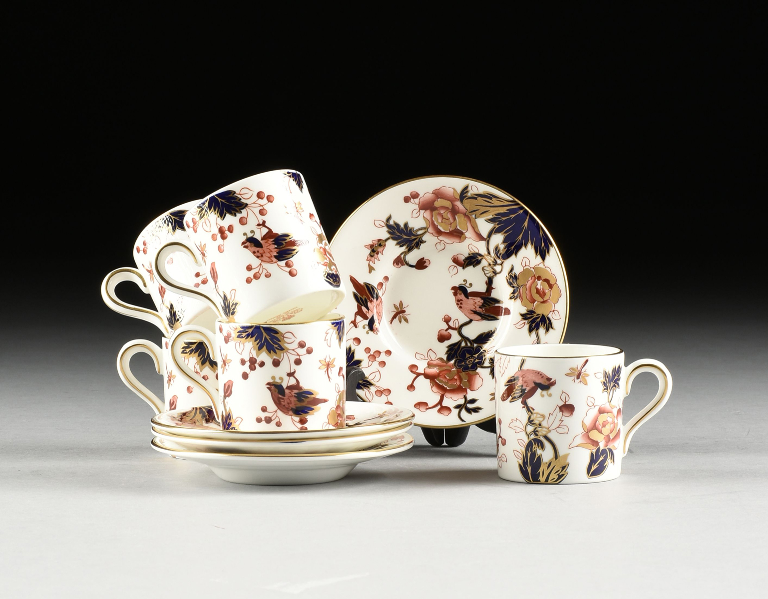 A FIFTYFOUR PIECE COALPORT PORCELAIN PART DINNERWARE SET, HONG KONG
