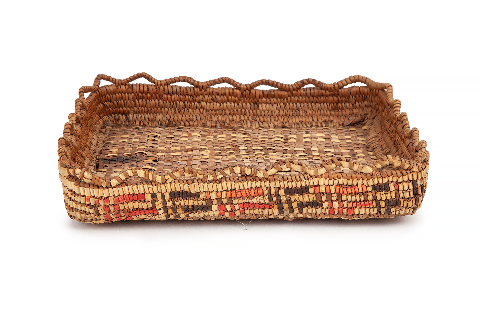 Nisqually Native American Basket Tray Witherell's Auction House