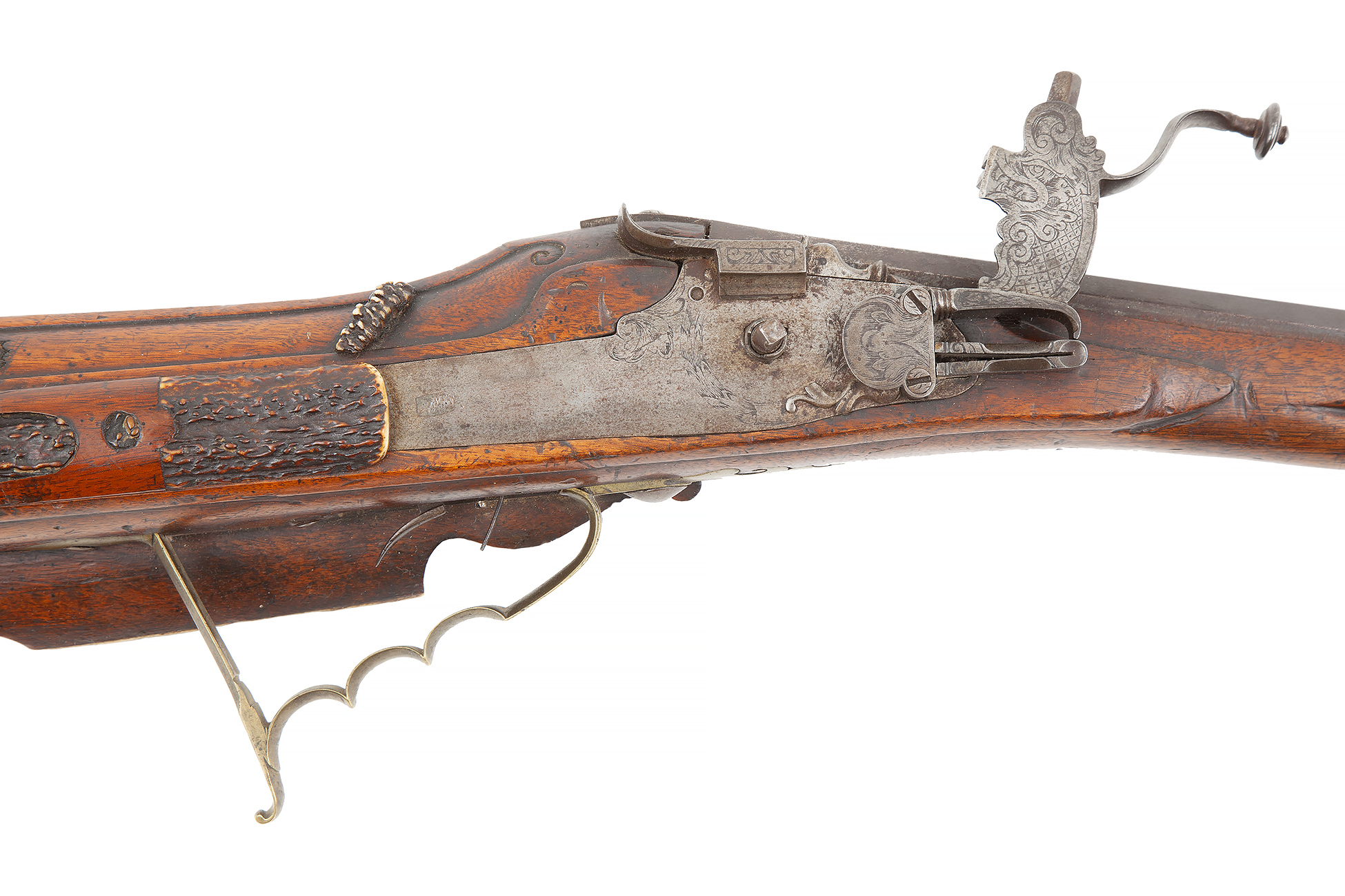 European Wheel lock Rifled Carbine, with stag inlays, ca. 1620 Witherell's Auction House