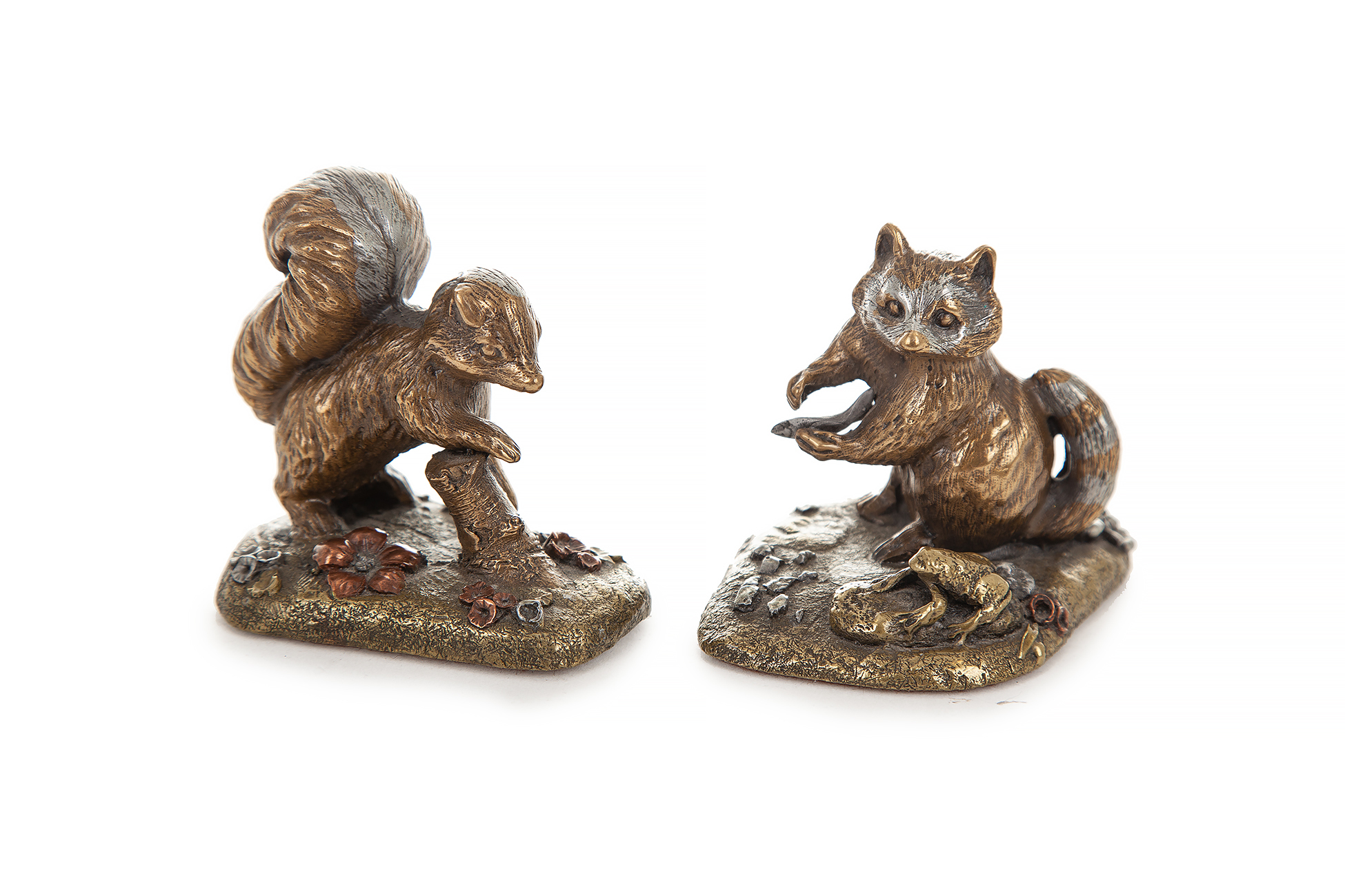 Five David Chesney Studios Mixed Metal Sculptures Witherell's Auction