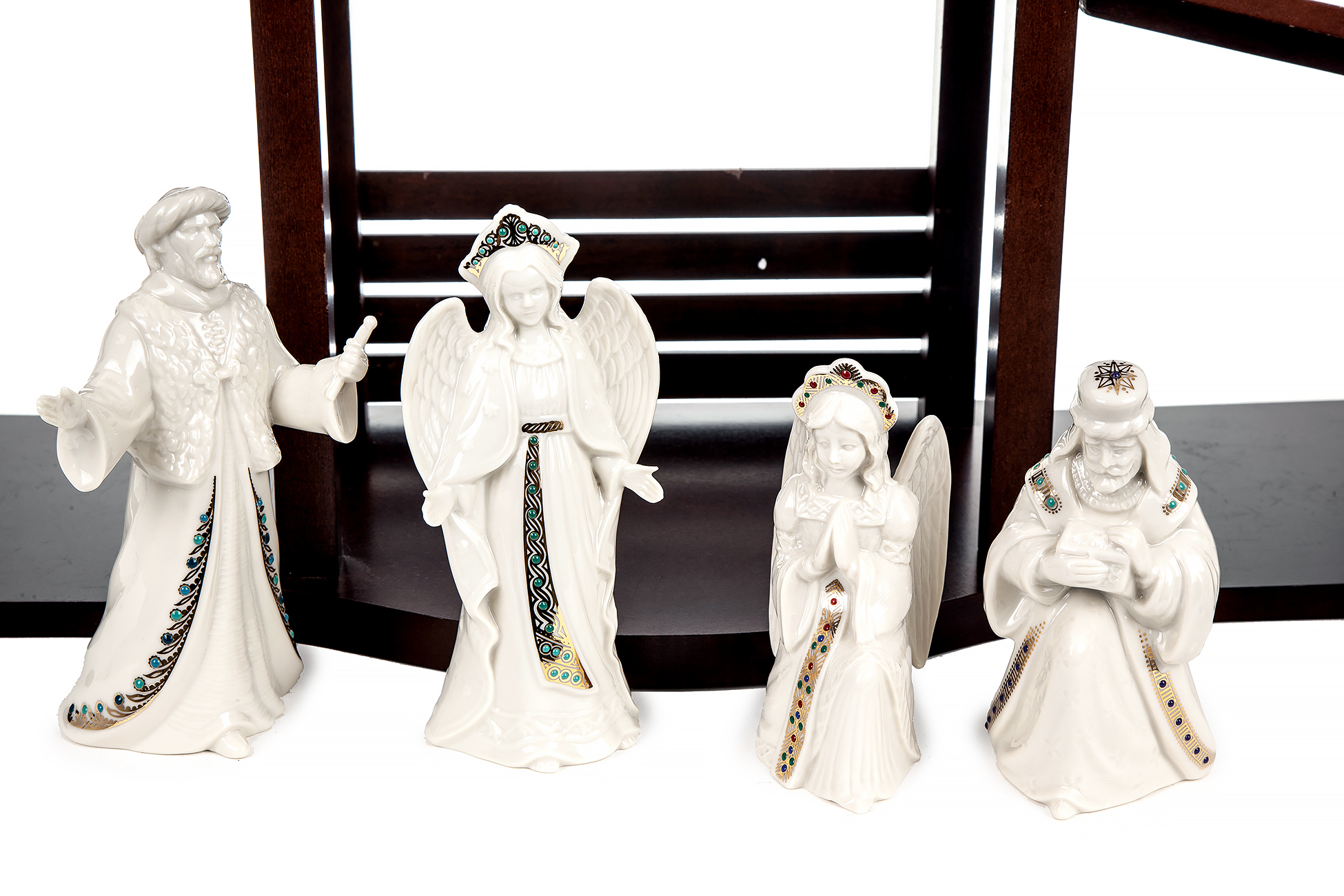 Lenox Nativity Set with Stable Witherell's Auction House