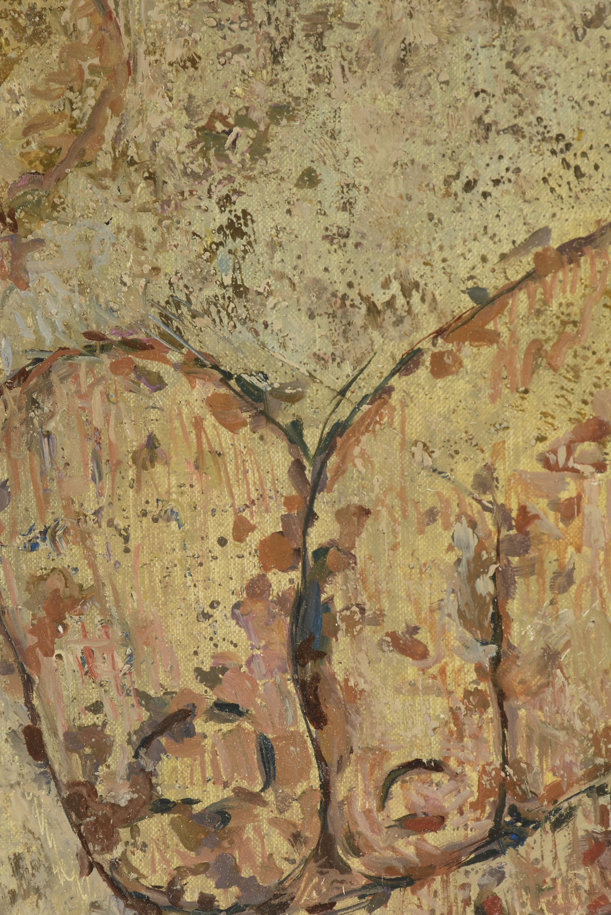 YIGAL OZERI (Israeli/American b. 1958) A PAINTING, "Feet